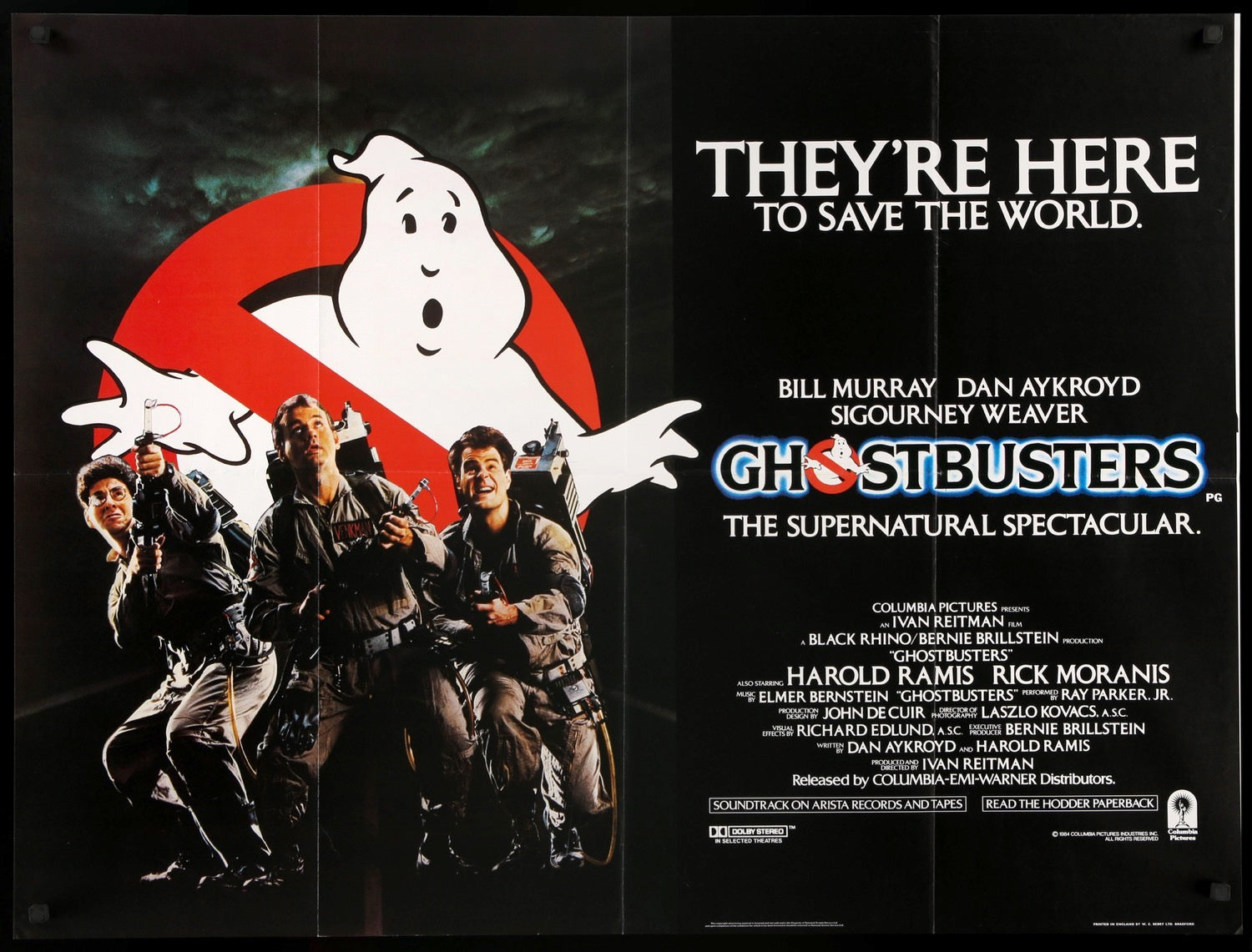 Ghostbusters (1984) original movie poster for sale at Originalfilmart