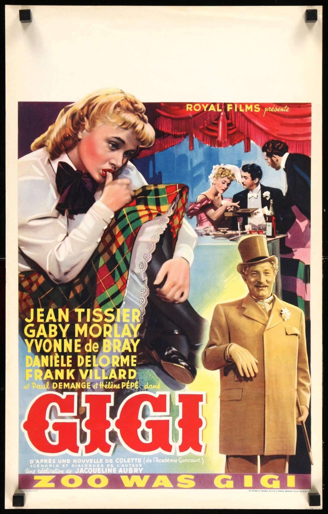 Gigi (1949) original movie poster for sale at Originalfilmart