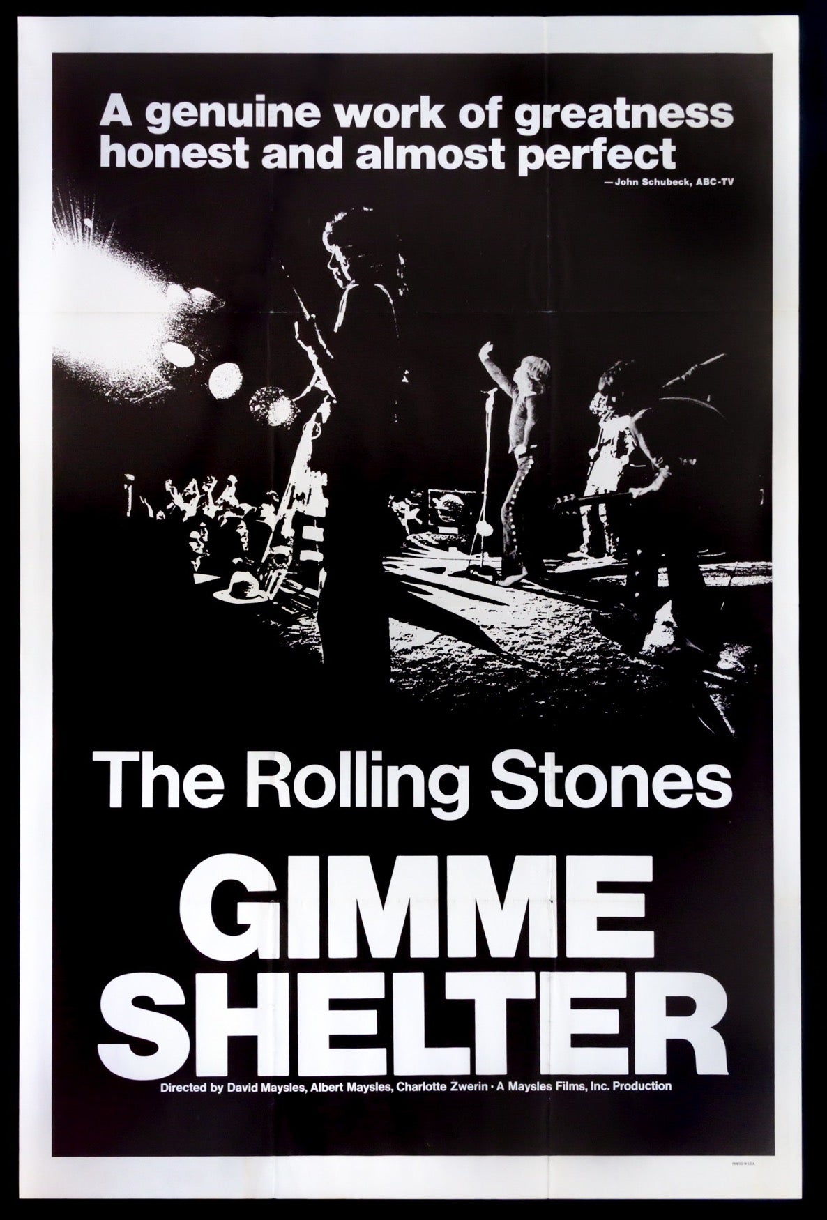 Gimme Shelter (1970) original movie poster for sale at Originalfilmart