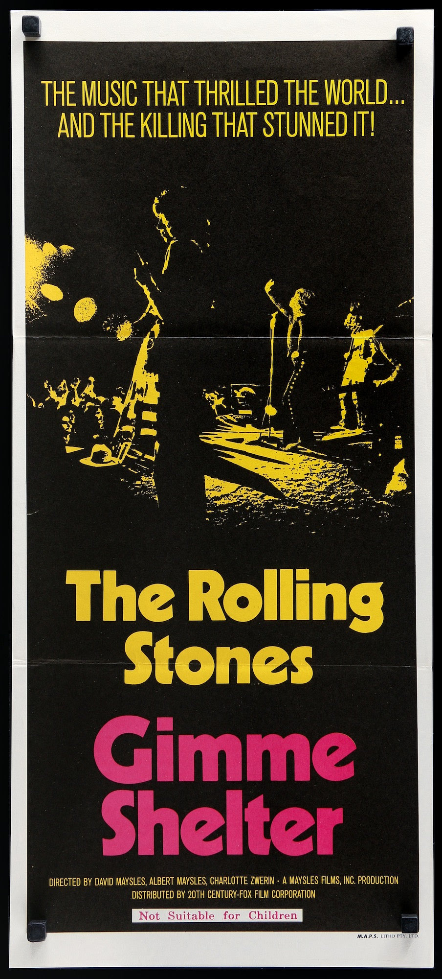 Gimme Shelter (1970) original movie poster for sale at Originalfilmart