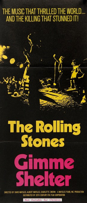 Gimme Shelter (1970) original movie poster for sale at Originalfilmart