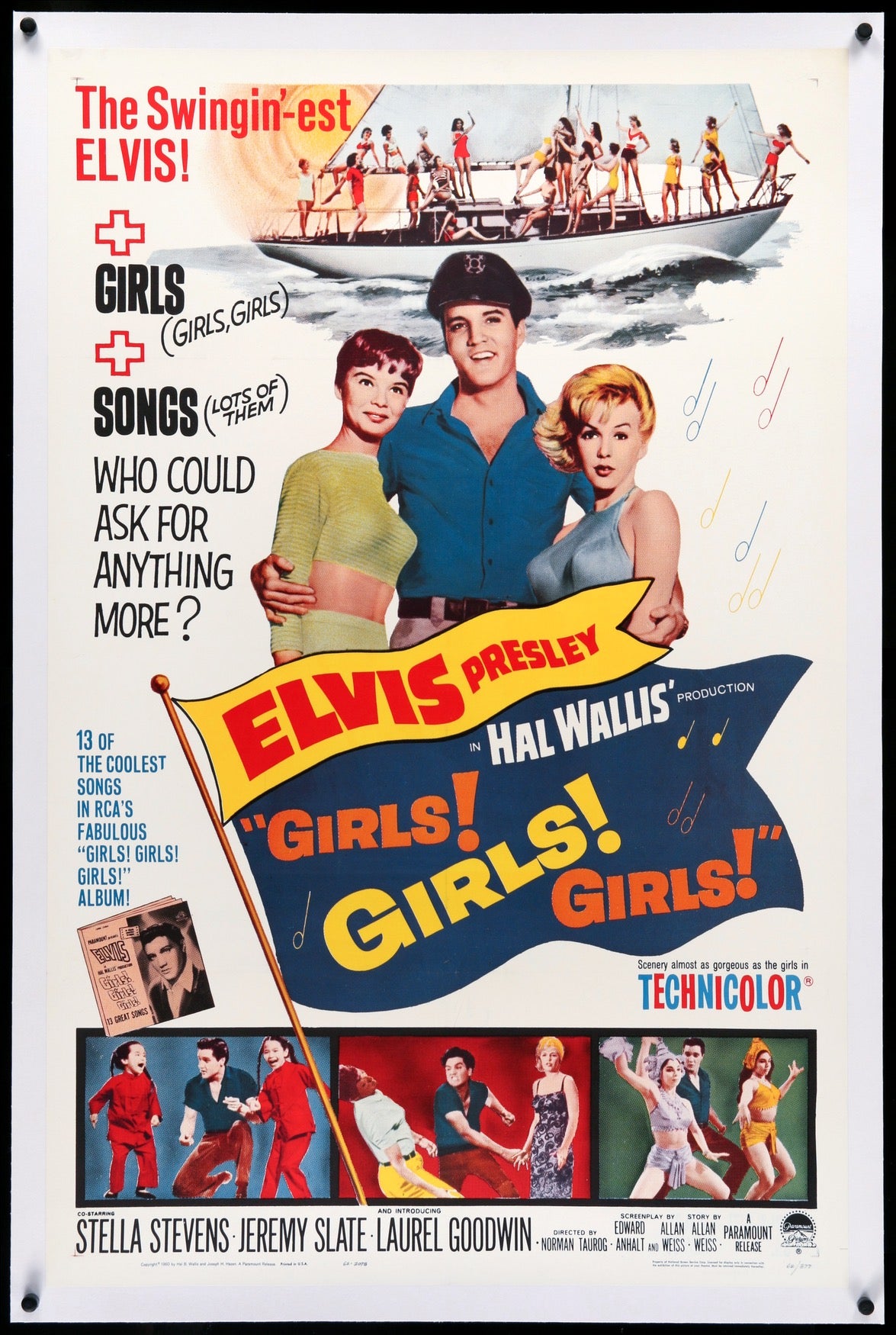 Girls! Girls! Girls! (1962) original movie poster for sale at Originalfilmart