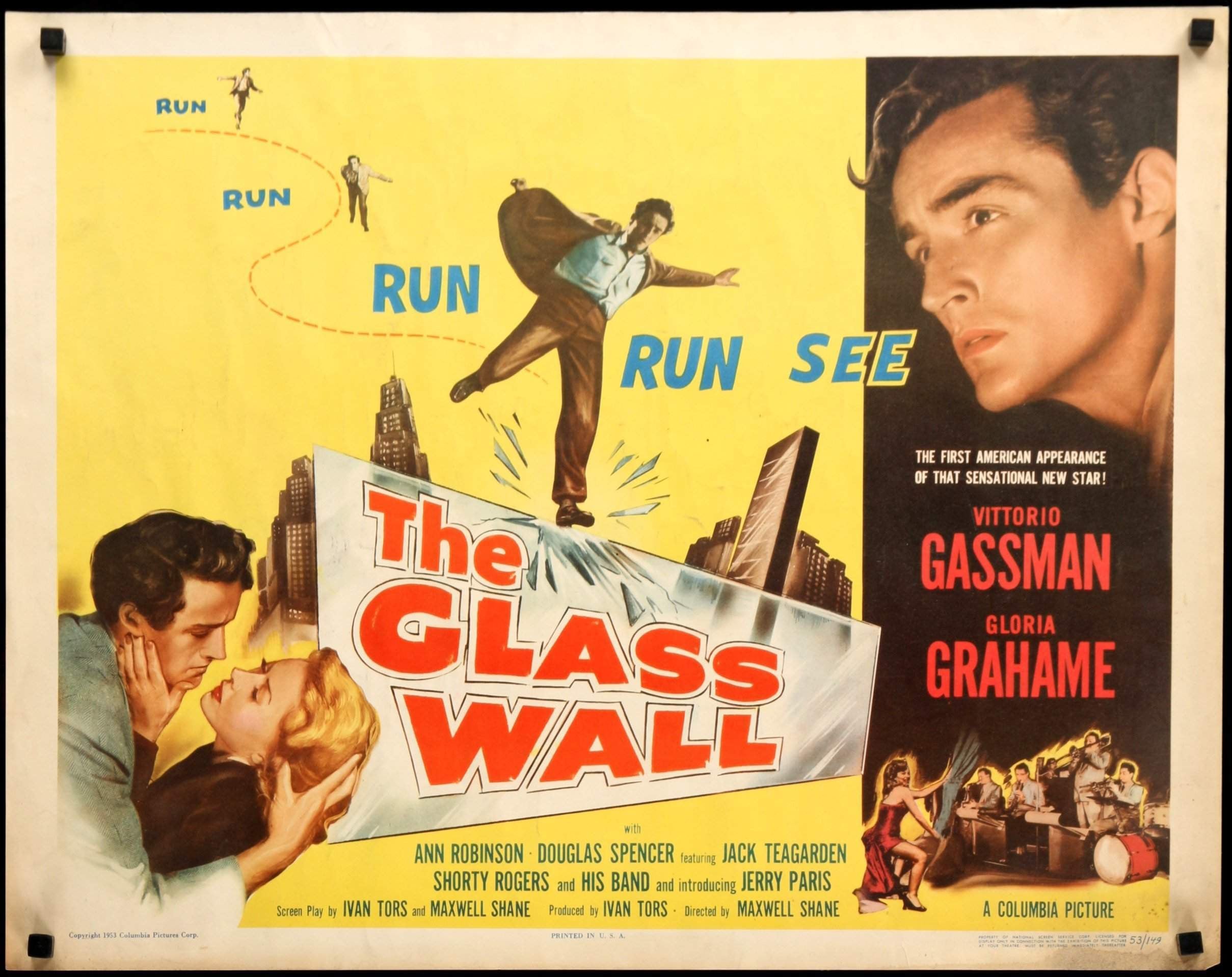Glass Wall (1953) original movie poster for sale at Originalfilmart