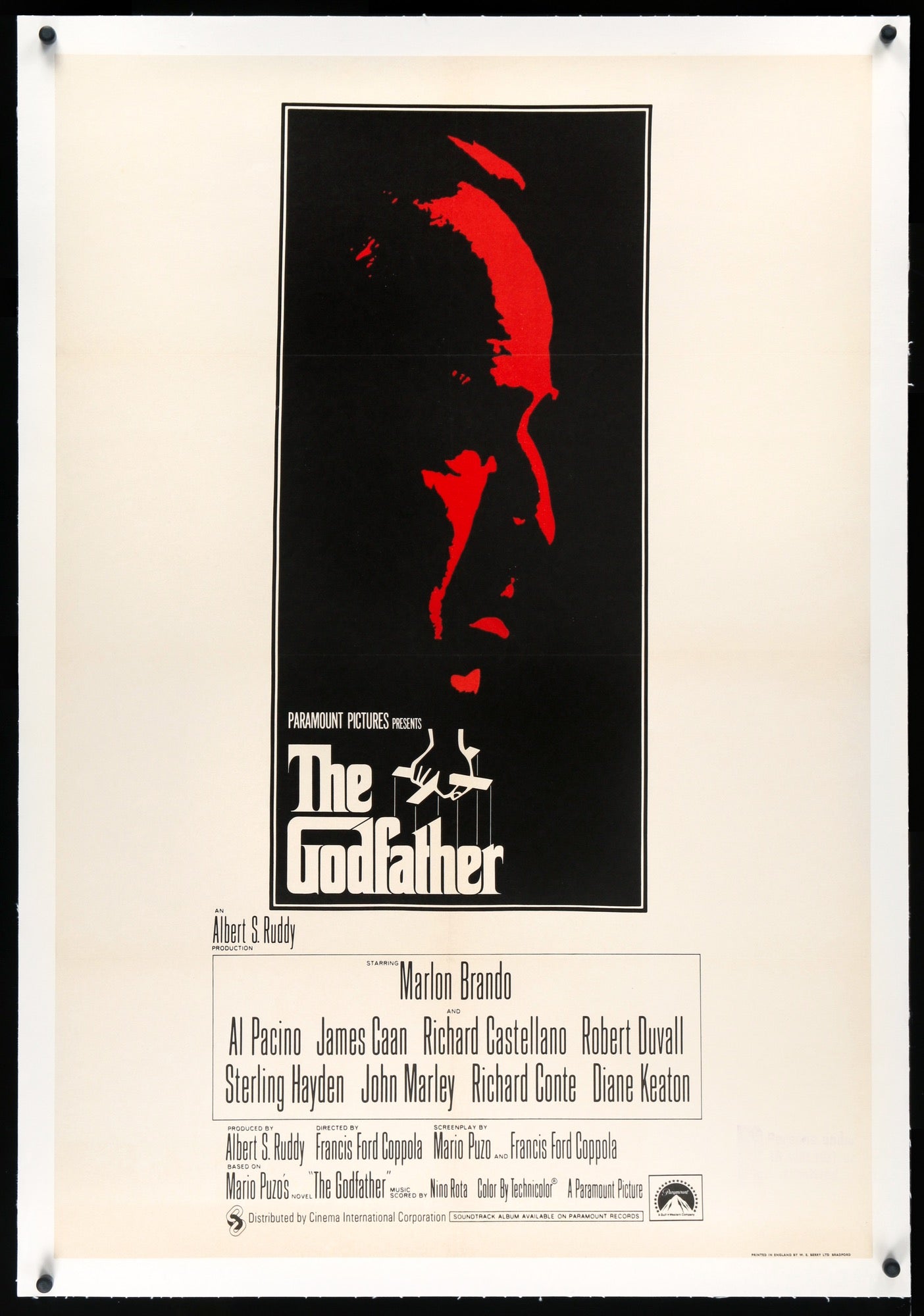 Godfather (1972) original movie poster for sale at Originalfilmart