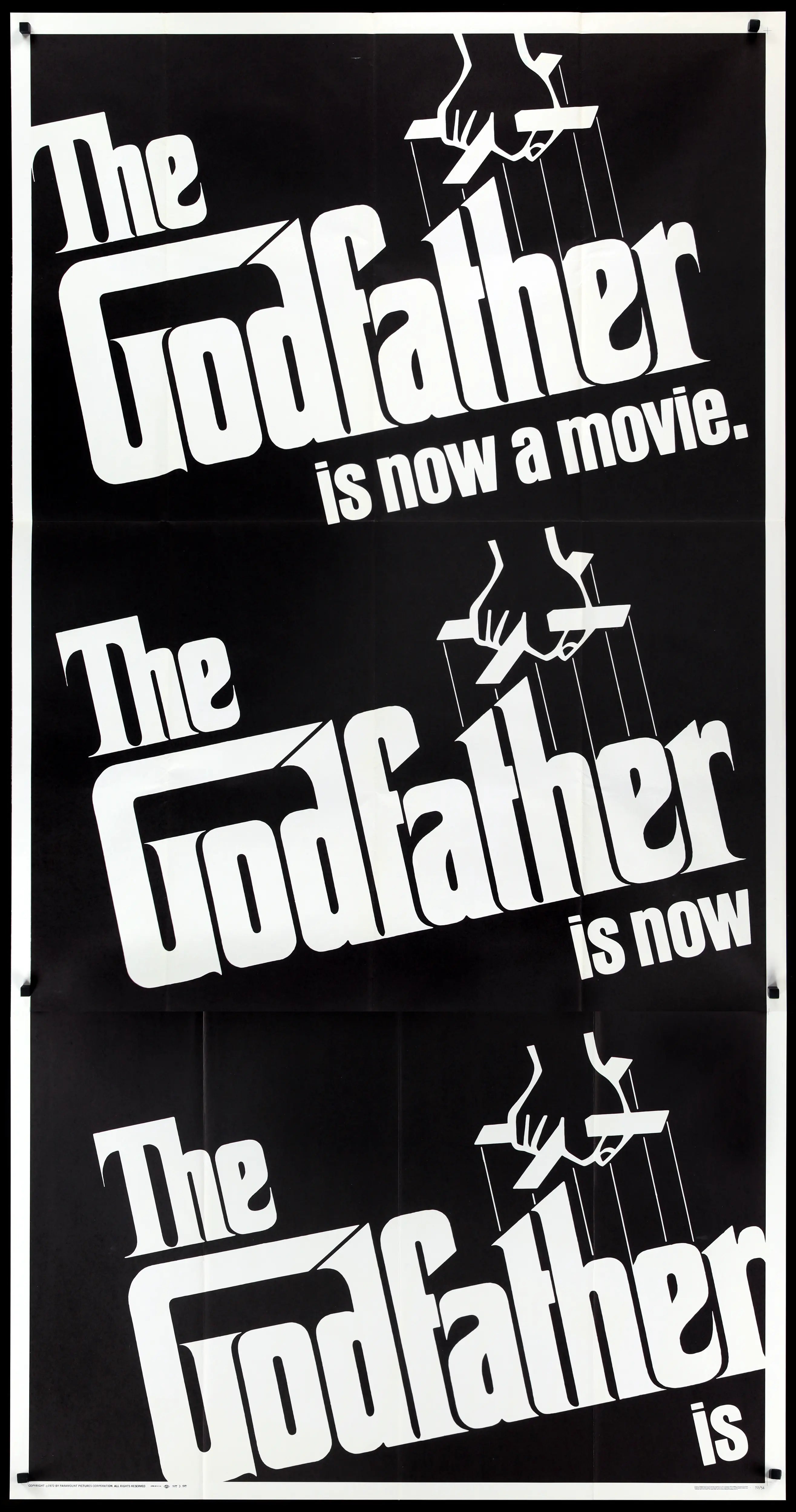Godfather (1972) original movie poster for sale at Originalfilmart