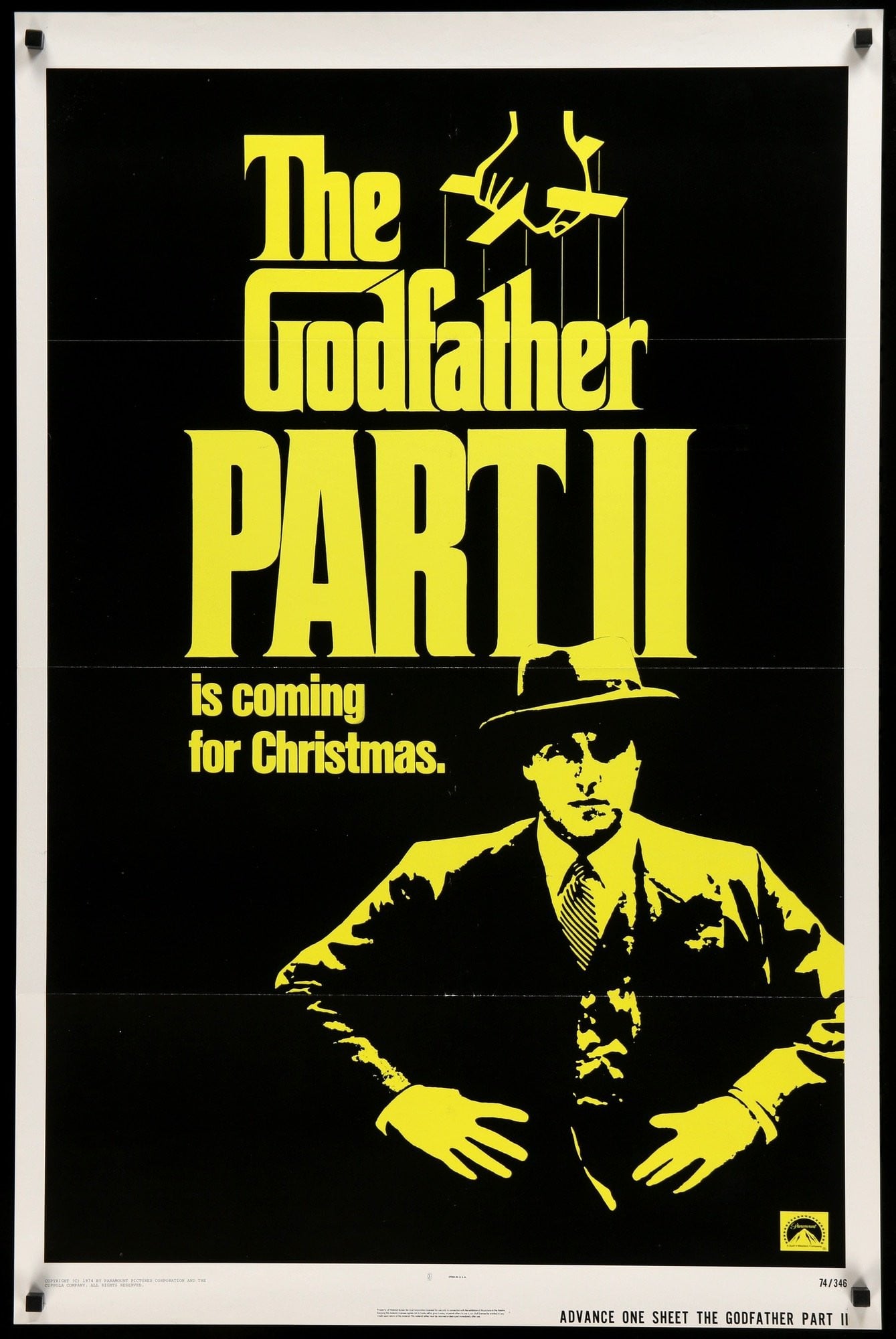 Godfather Part II (1974) original movie poster for sale at Originalfilmart
