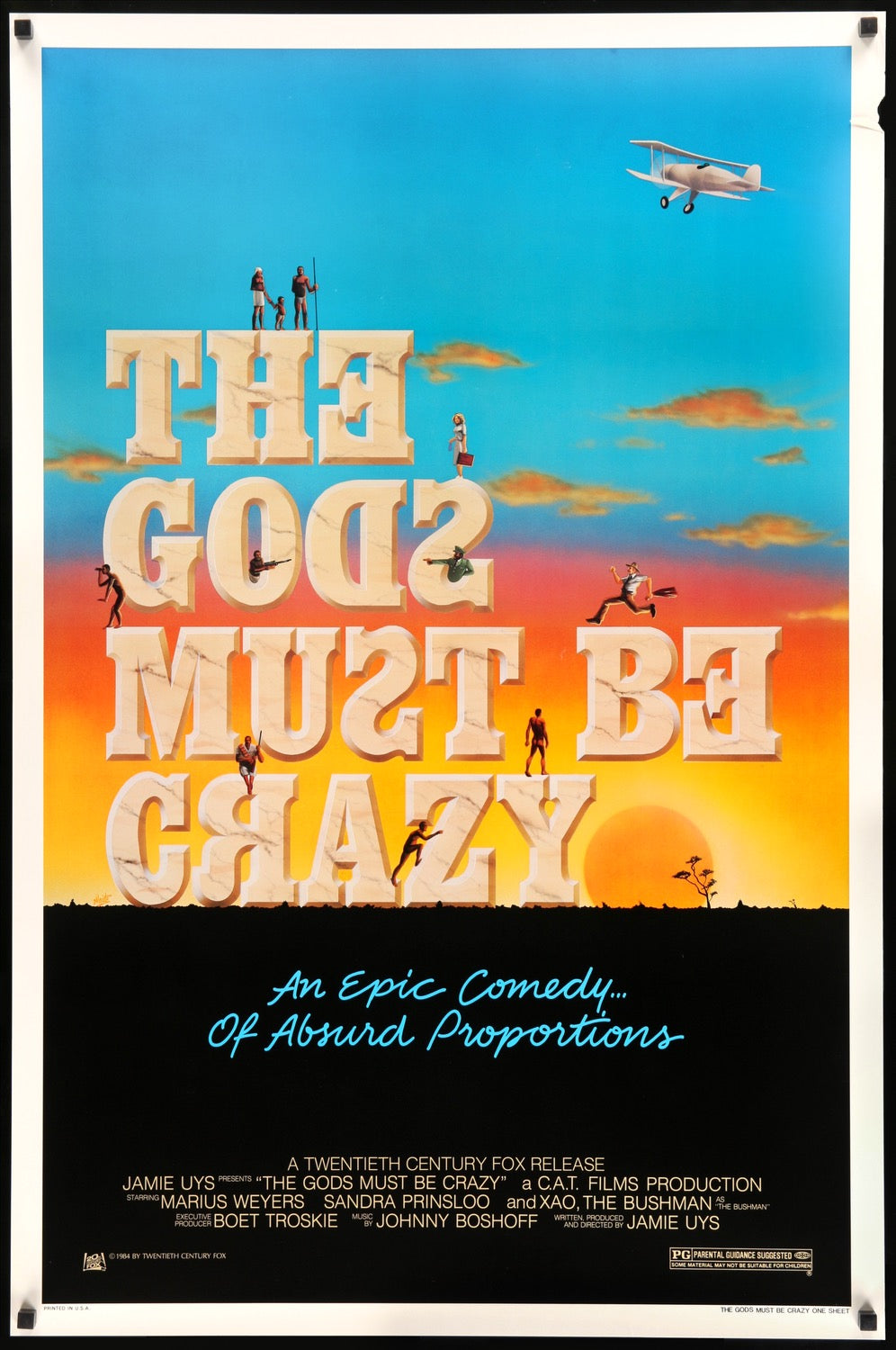 Gods Must Be Crazy (1980) original movie poster for sale at Originalfilmart
