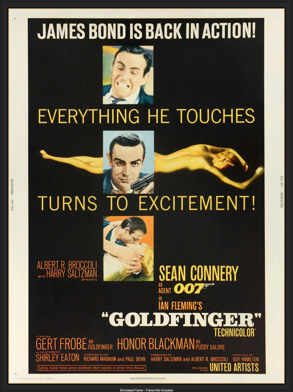Goldfinger (1964) original movie poster for sale at Originalfilmart