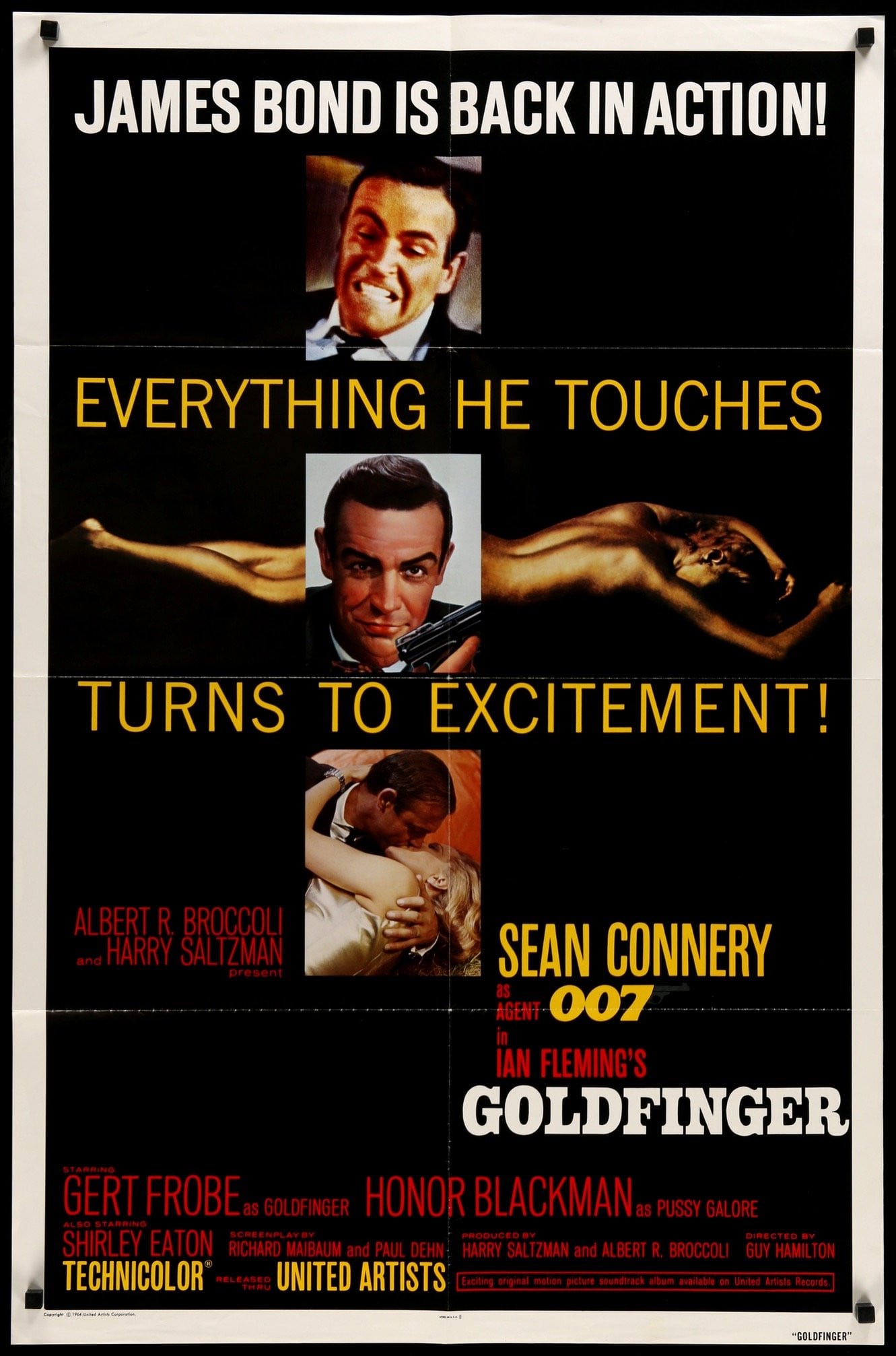 Goldfinger (1964) original movie poster for sale at Originalfilmart