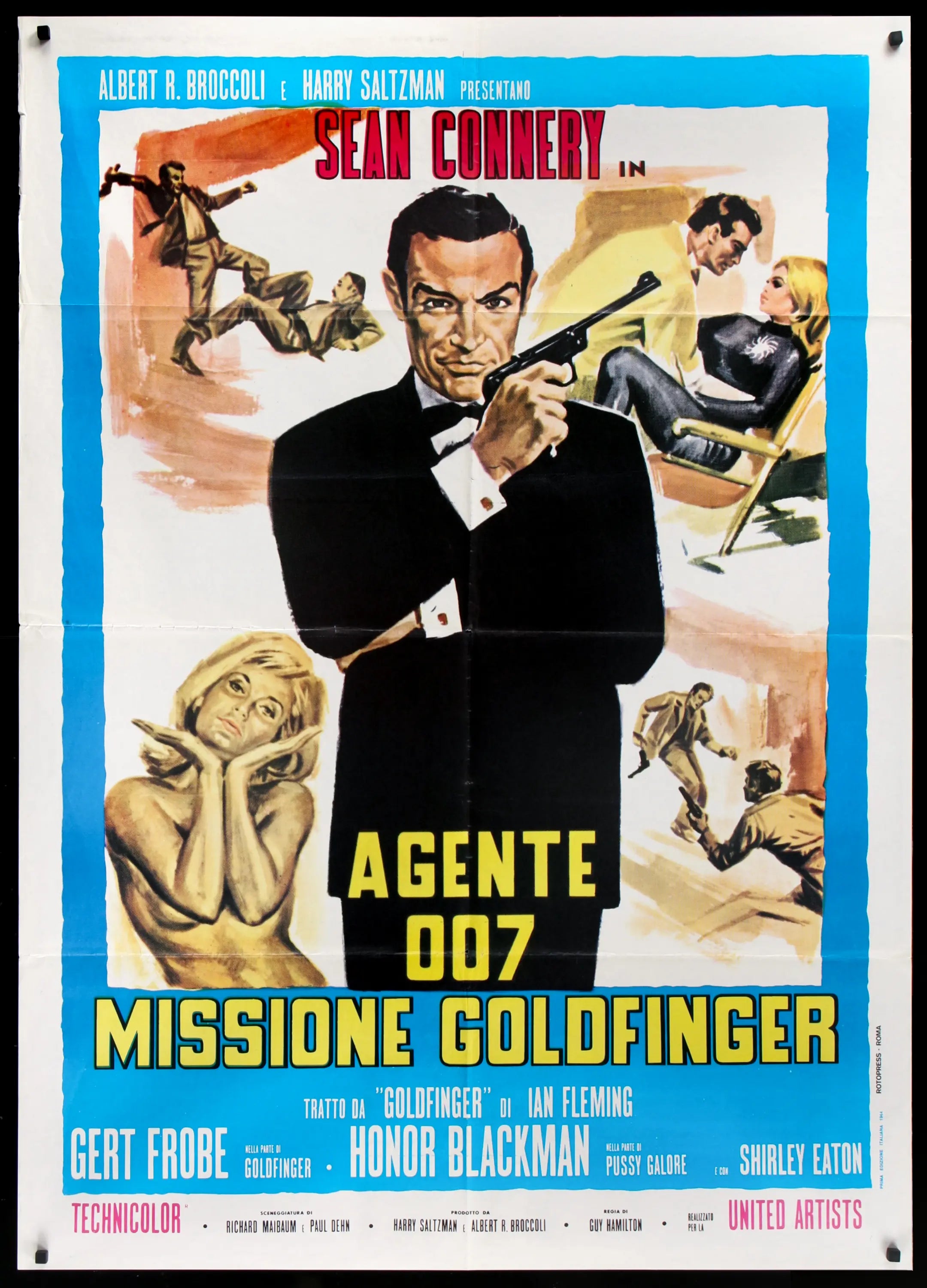 Goldfinger (1964) original movie poster for sale at Originalfilmart