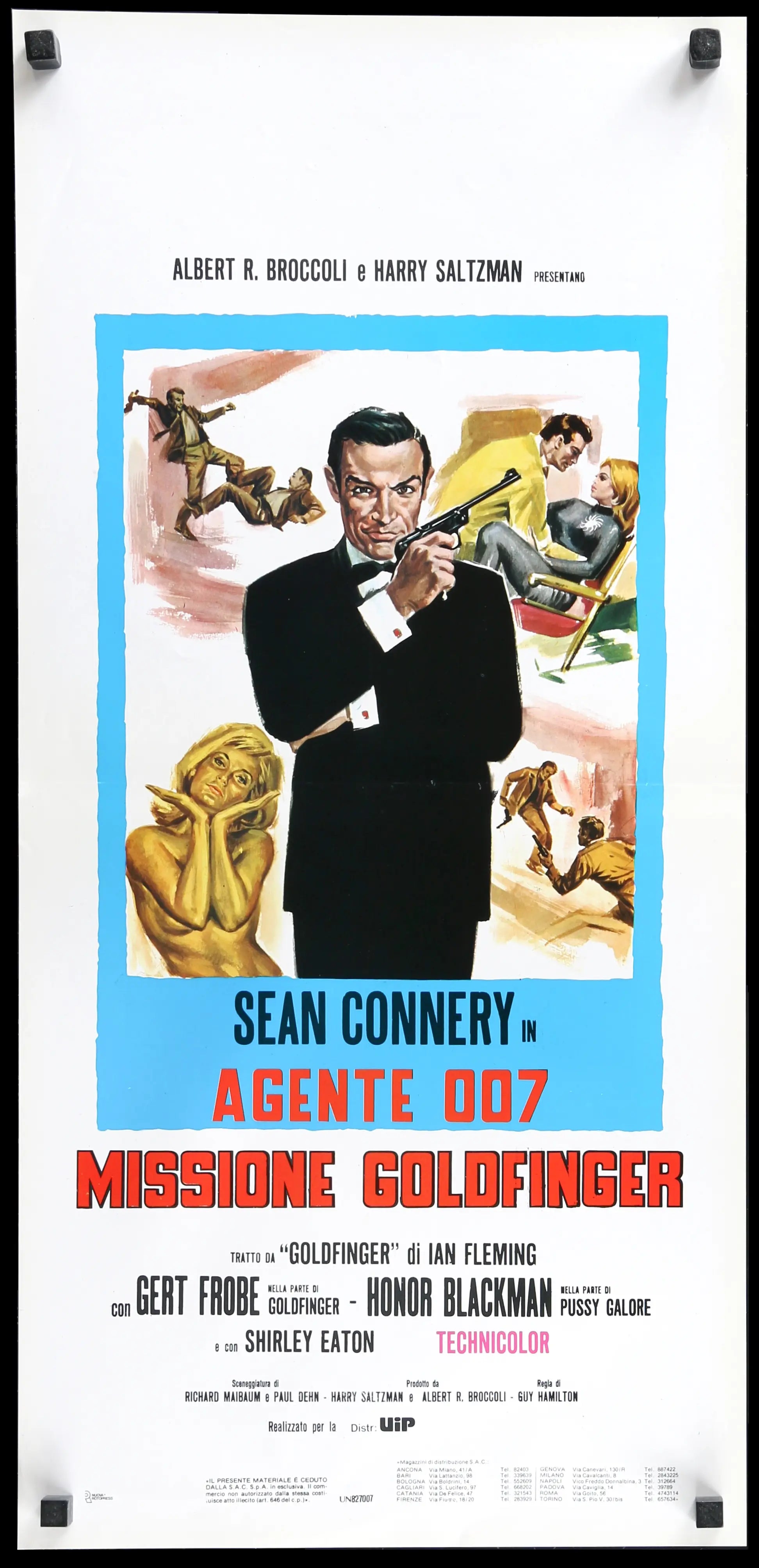 Goldfinger (1964) original movie poster for sale at Originalfilmart