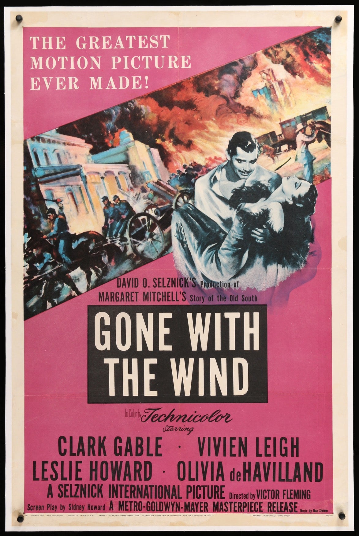 Gone with the Wind (1939) original movie poster for sale at Originalfilmart