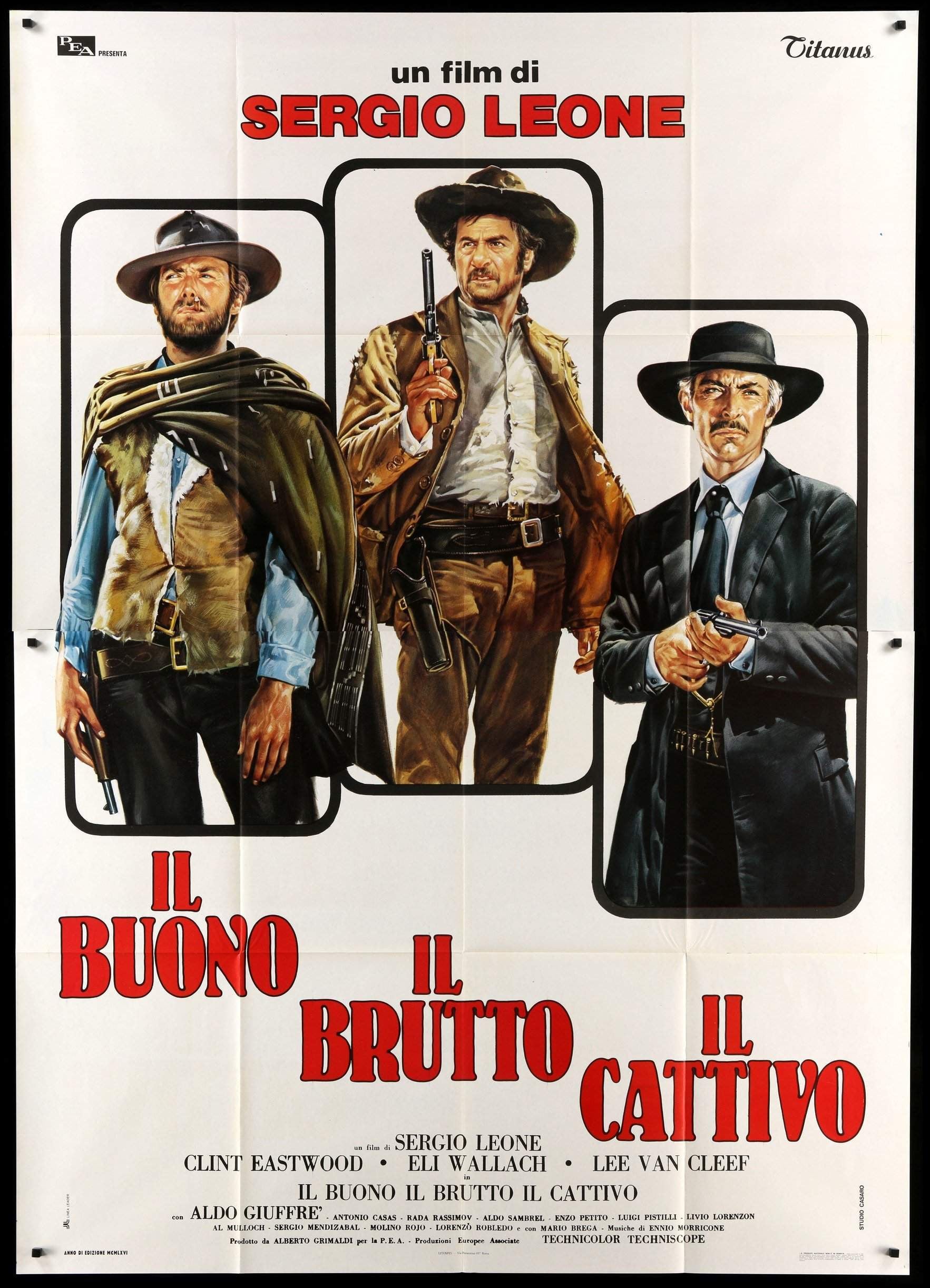 Good, the Bad and the Ugly (1966) original movie poster for sale at Originalfilmart