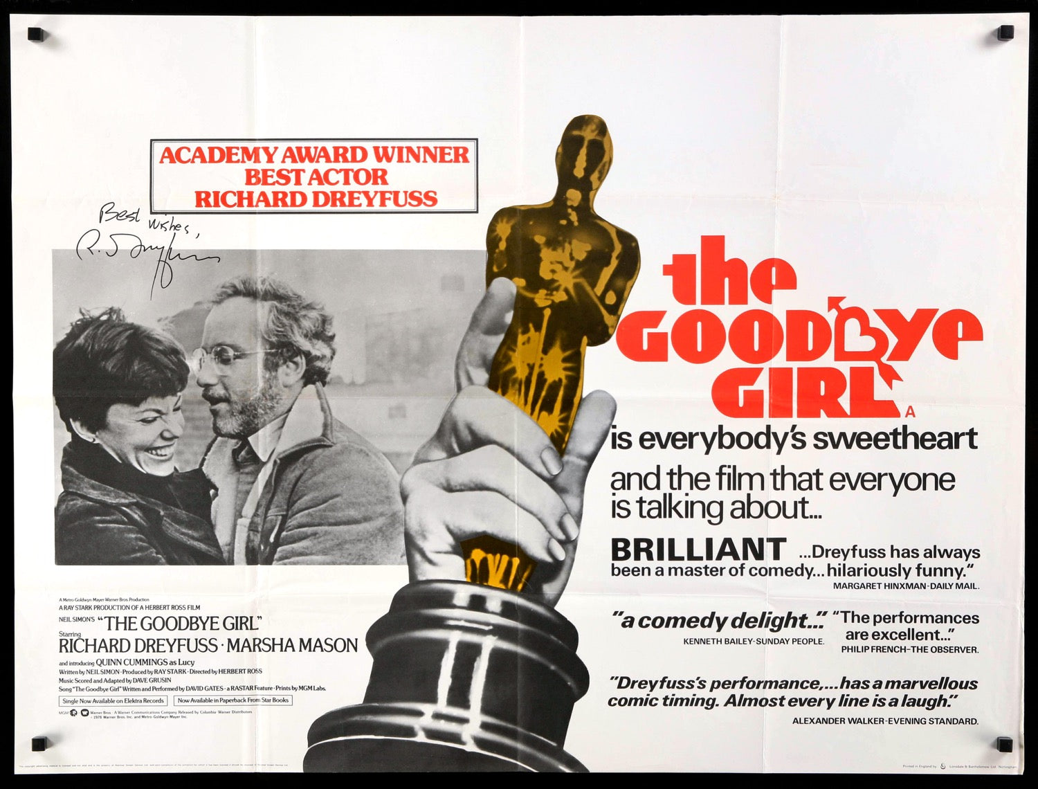 Goodbye Girl (1977) original movie poster for sale at Originalfilmart