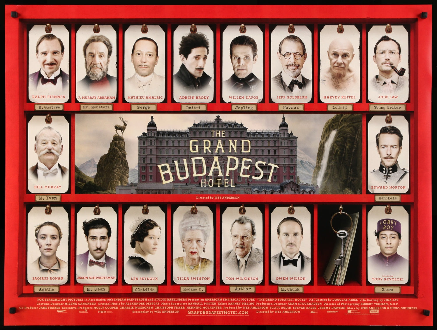 Grand Budapest Hotel (2014) original movie poster for sale at Originalfilmart