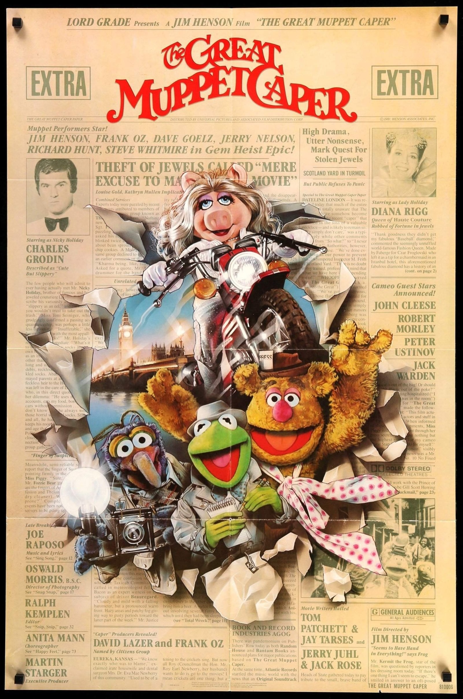 Great Muppet Caper (1981) original movie poster for sale at Originalfilmart