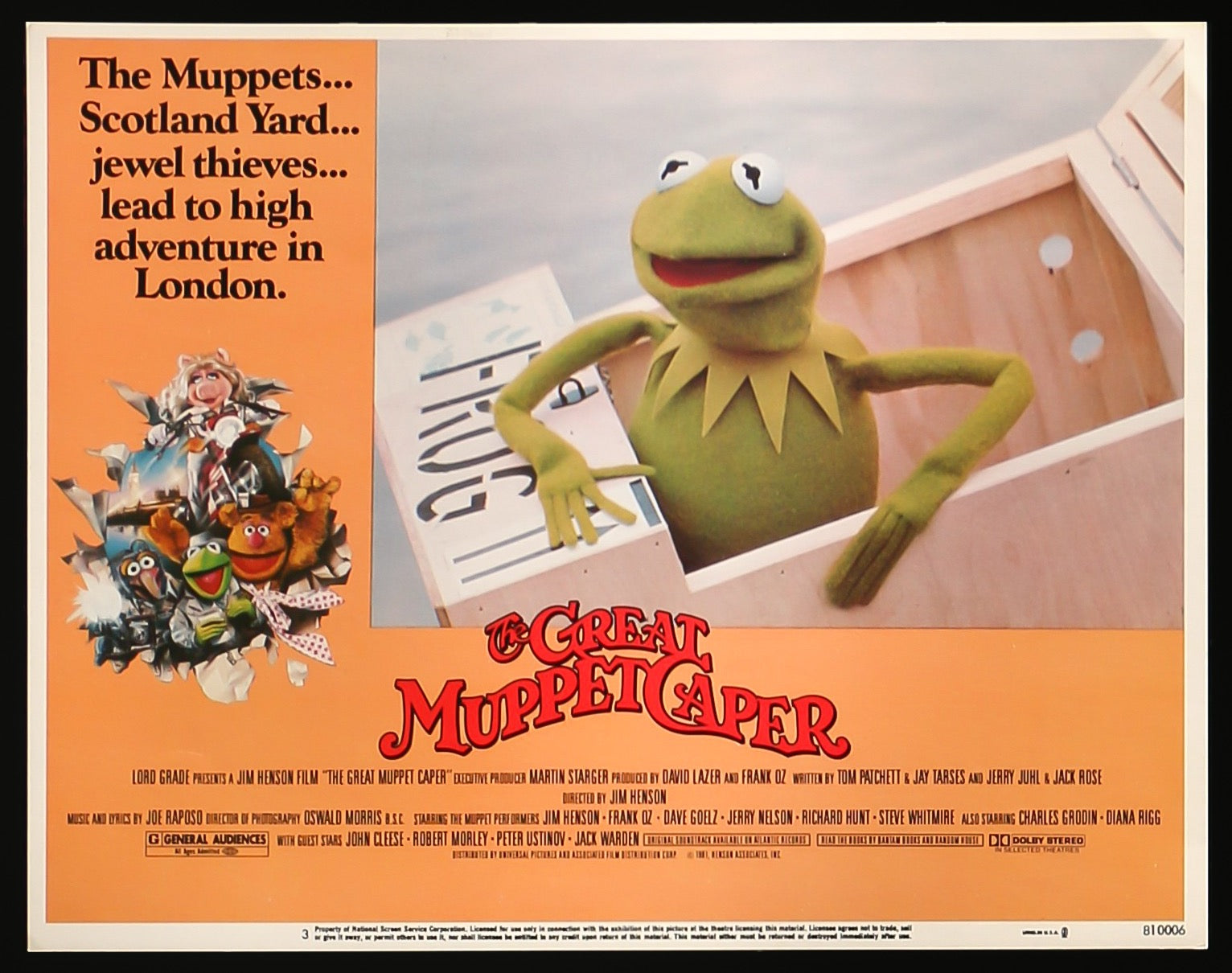 Great Muppet Caper (1981) original movie poster for sale at Originalfilmart