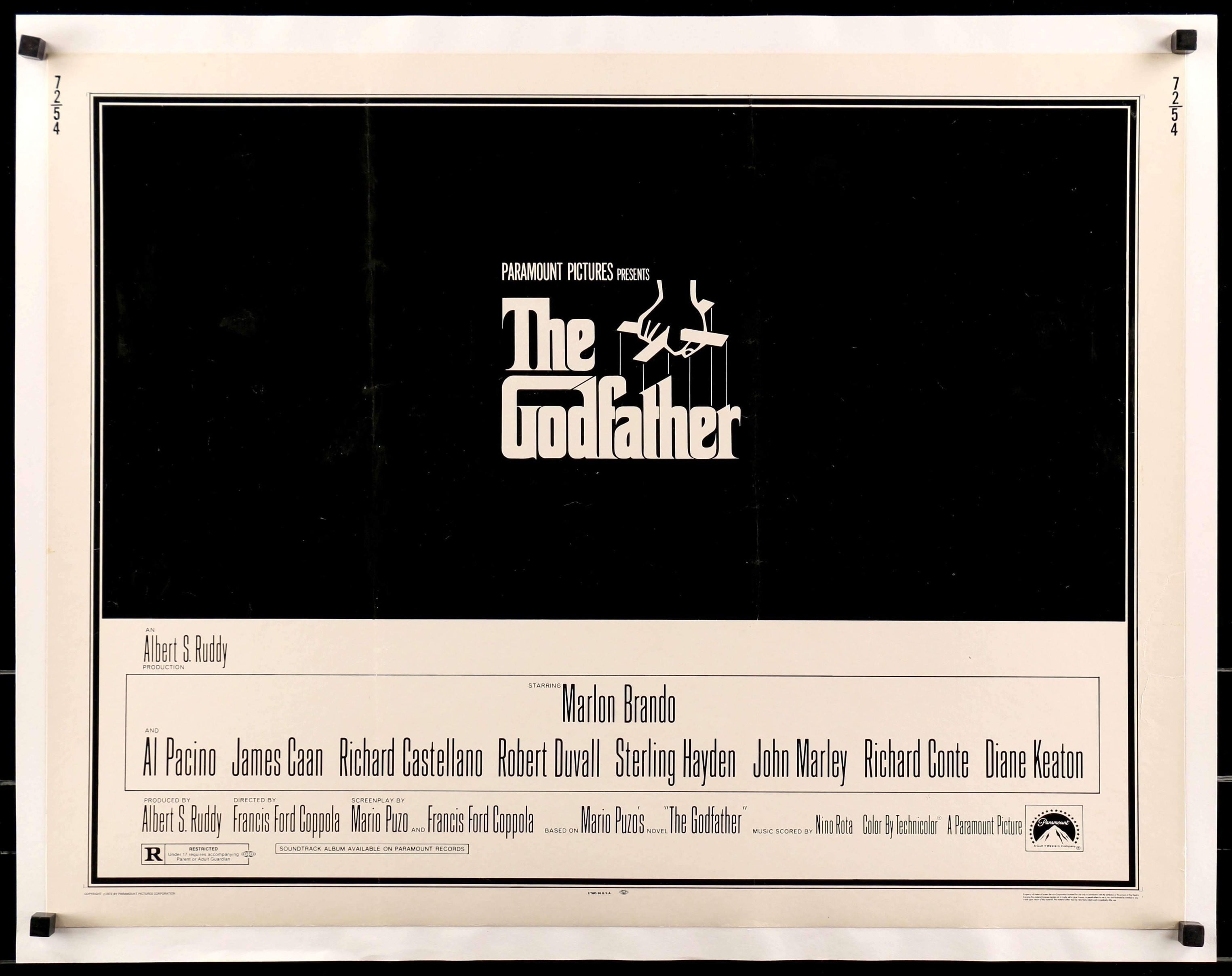Godfather (1972) original movie poster for sale at Originalfilmart