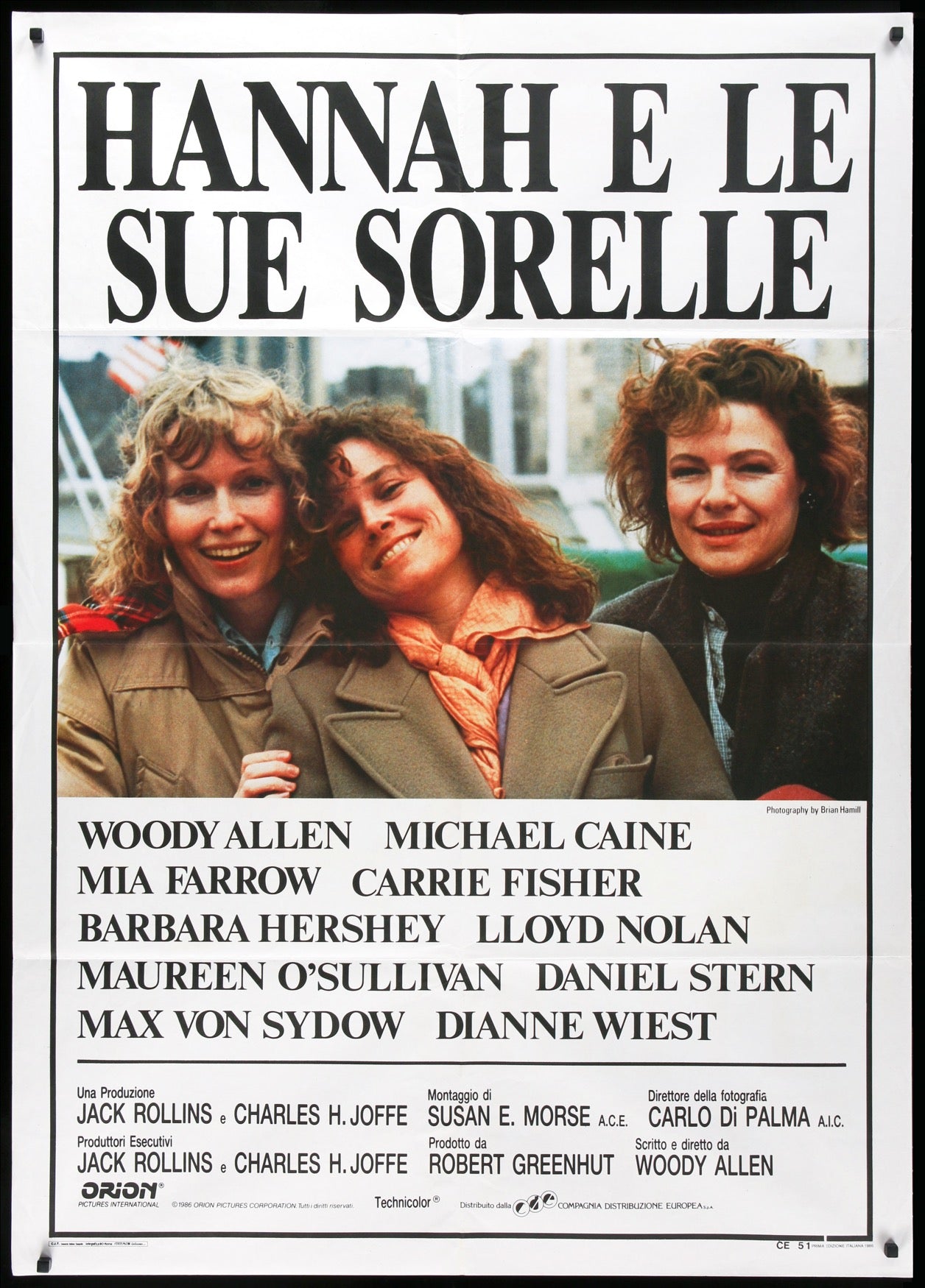 Hannah and Her Sisters (1986) original movie poster for sale at Originalfilmart