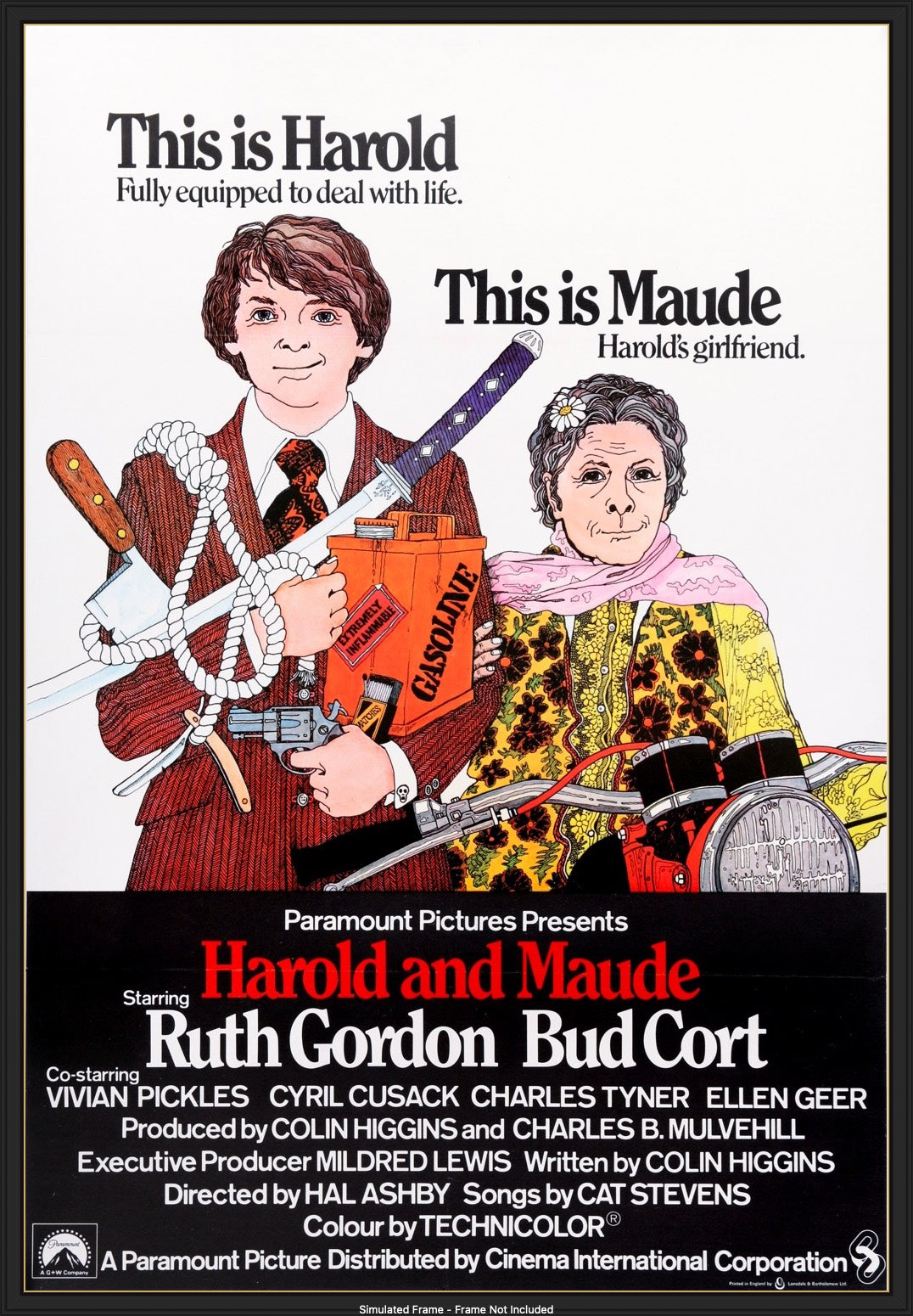 Harold and Maude (1971) original movie poster for sale at Originalfilmart