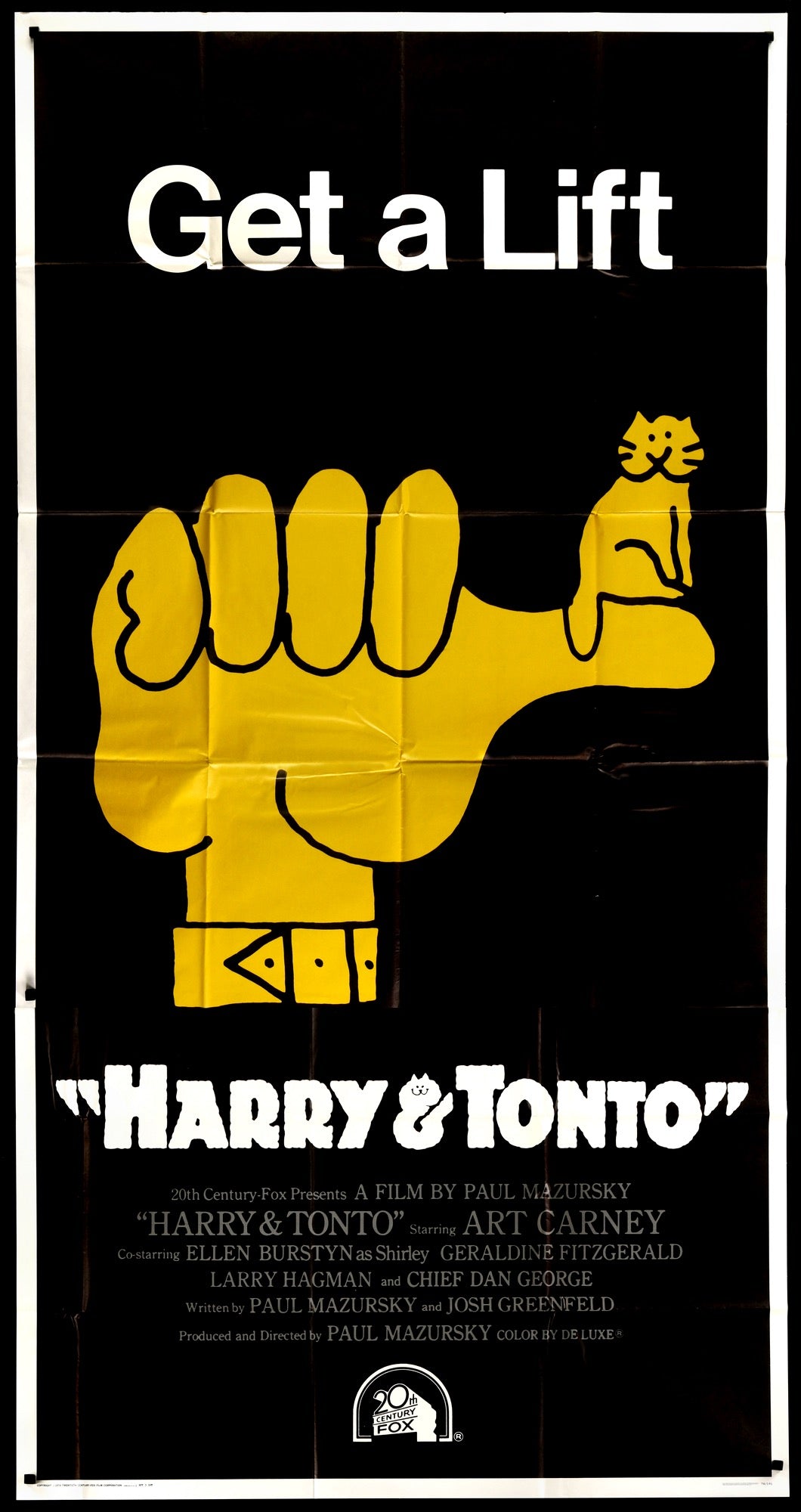 Harry and Tonto (1974) original movie poster for sale at Originalfilmart