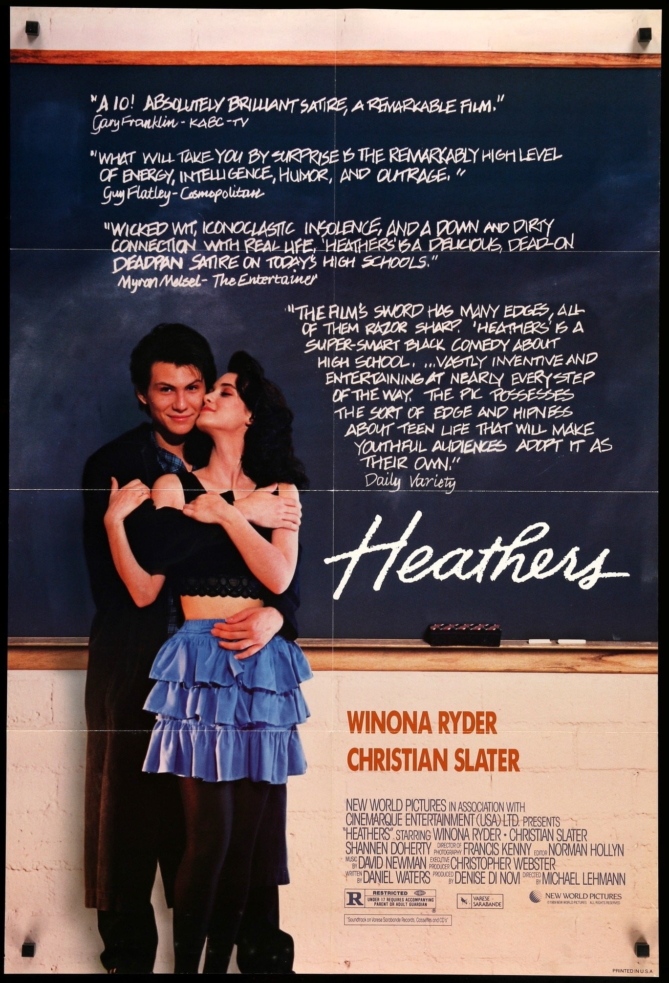 Heathers (1989) original movie poster for sale at Originalfilmart