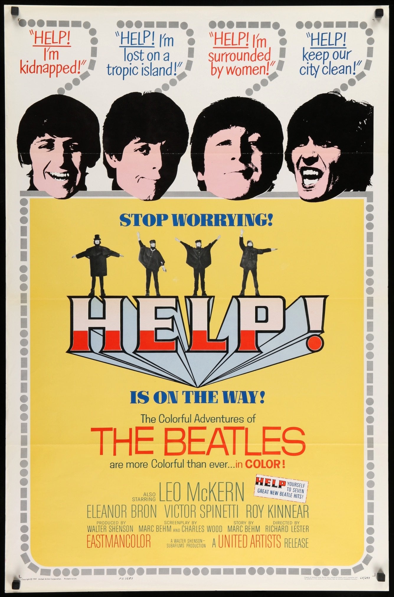 Help! (1965) original movie poster for sale at Originalfilmart