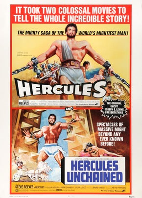 Hercules (1959) / Hercules Unchained (1959) original movie poster for sale at Originalfilmart