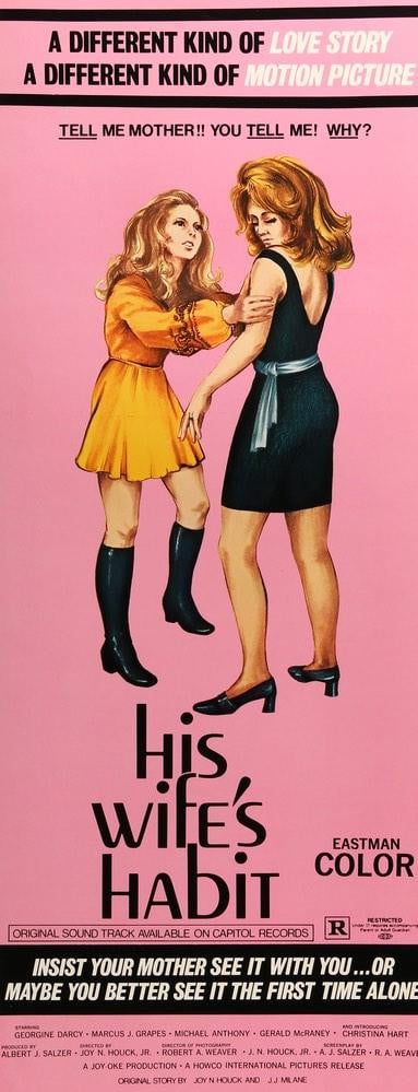 His Wife's Habit (1970) original movie poster for sale at Originalfilmart