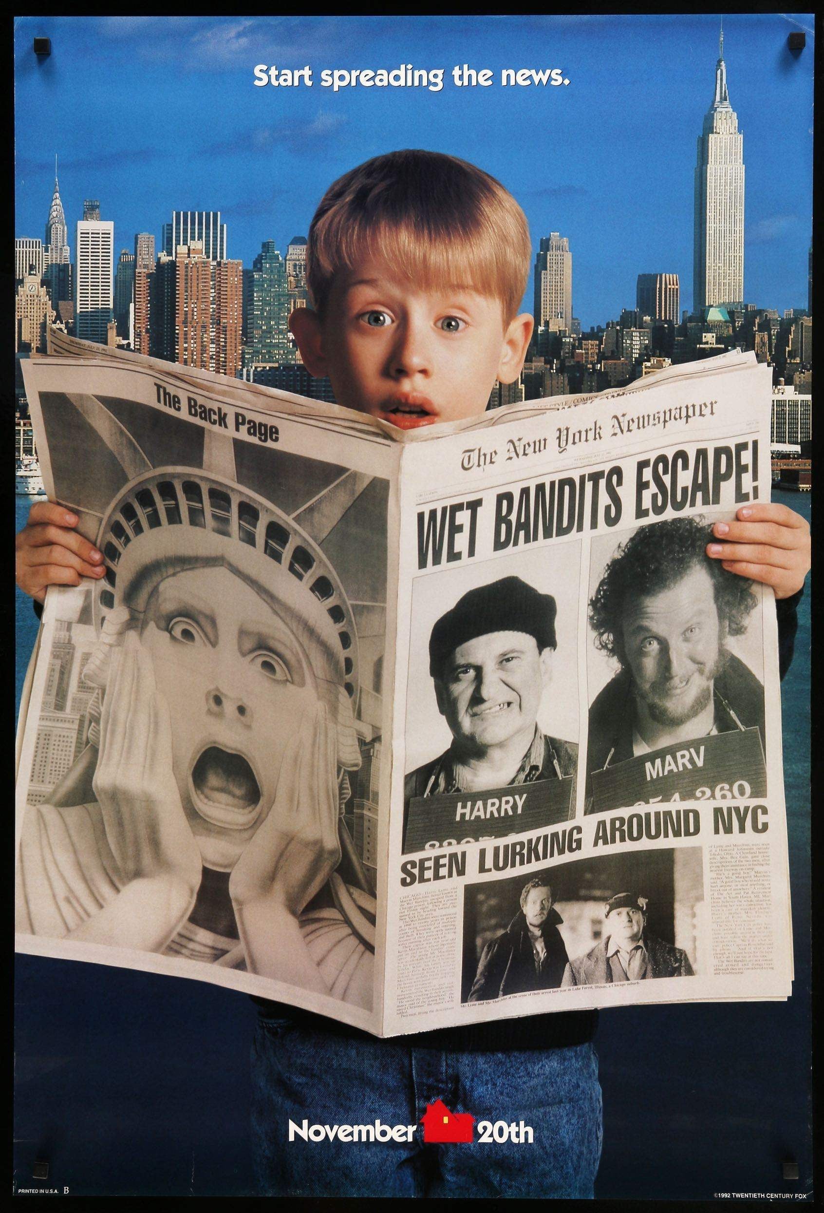 Home Alone 2 (1992) original movie poster for sale at Originalfilmart