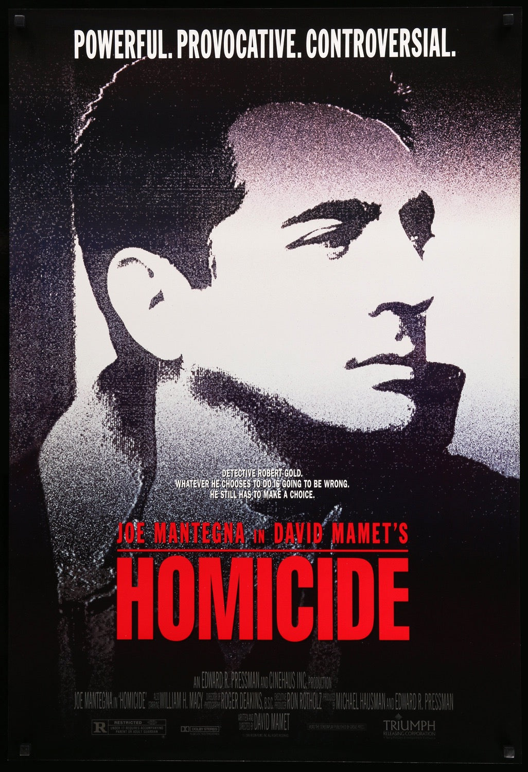 Homicide (1991) original movie poster for sale at Originalfilmart