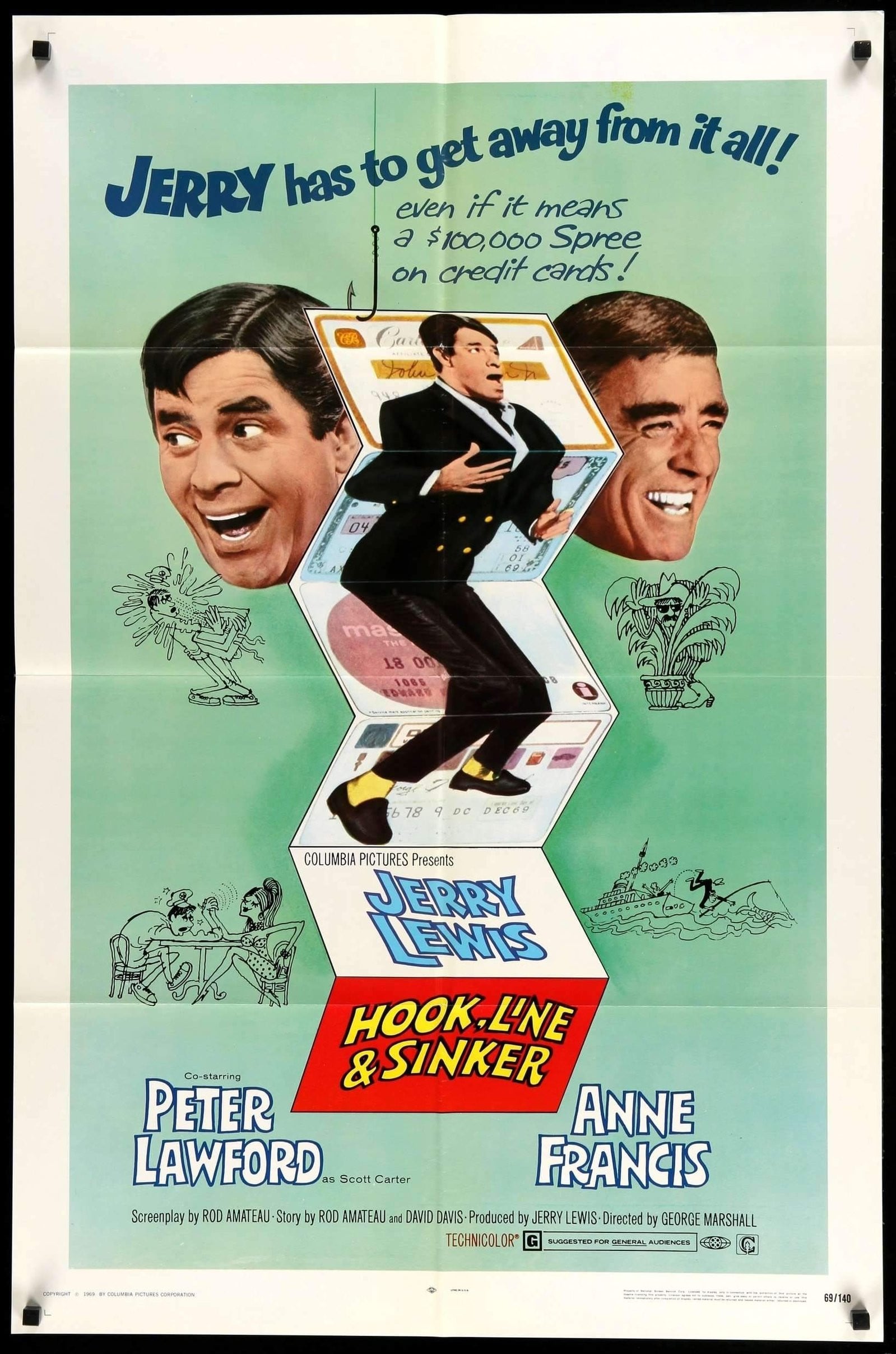 Hook, Line, and Sinker (1969) original movie poster for sale at Originalfilmart