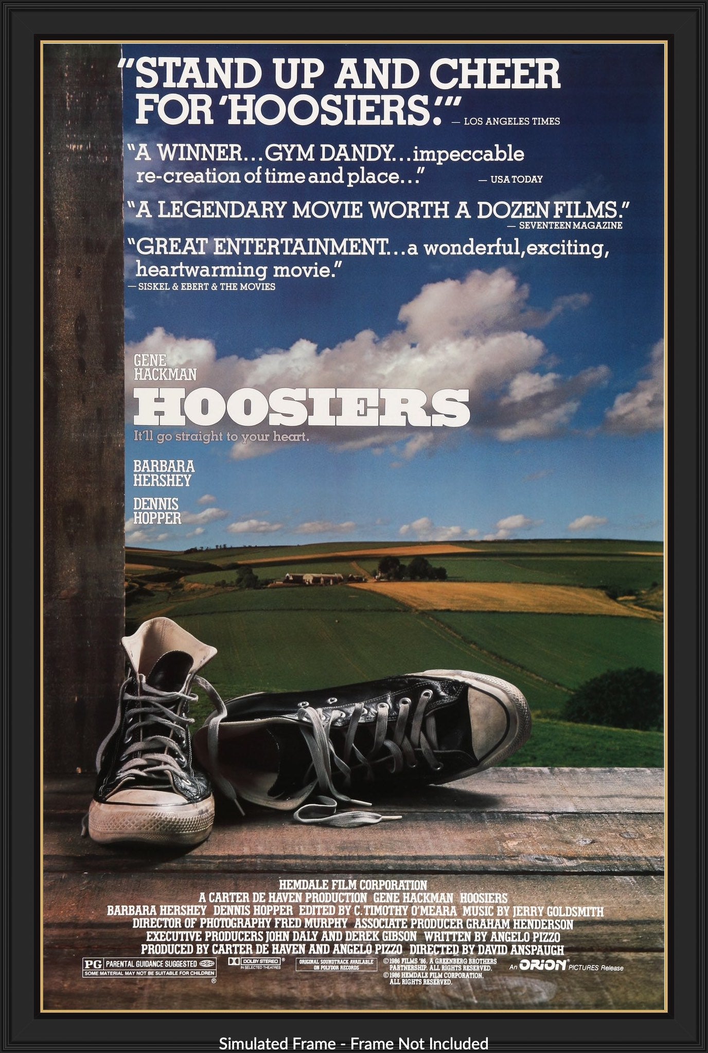Hoosiers (1986) original movie poster for sale at Originalfilmart