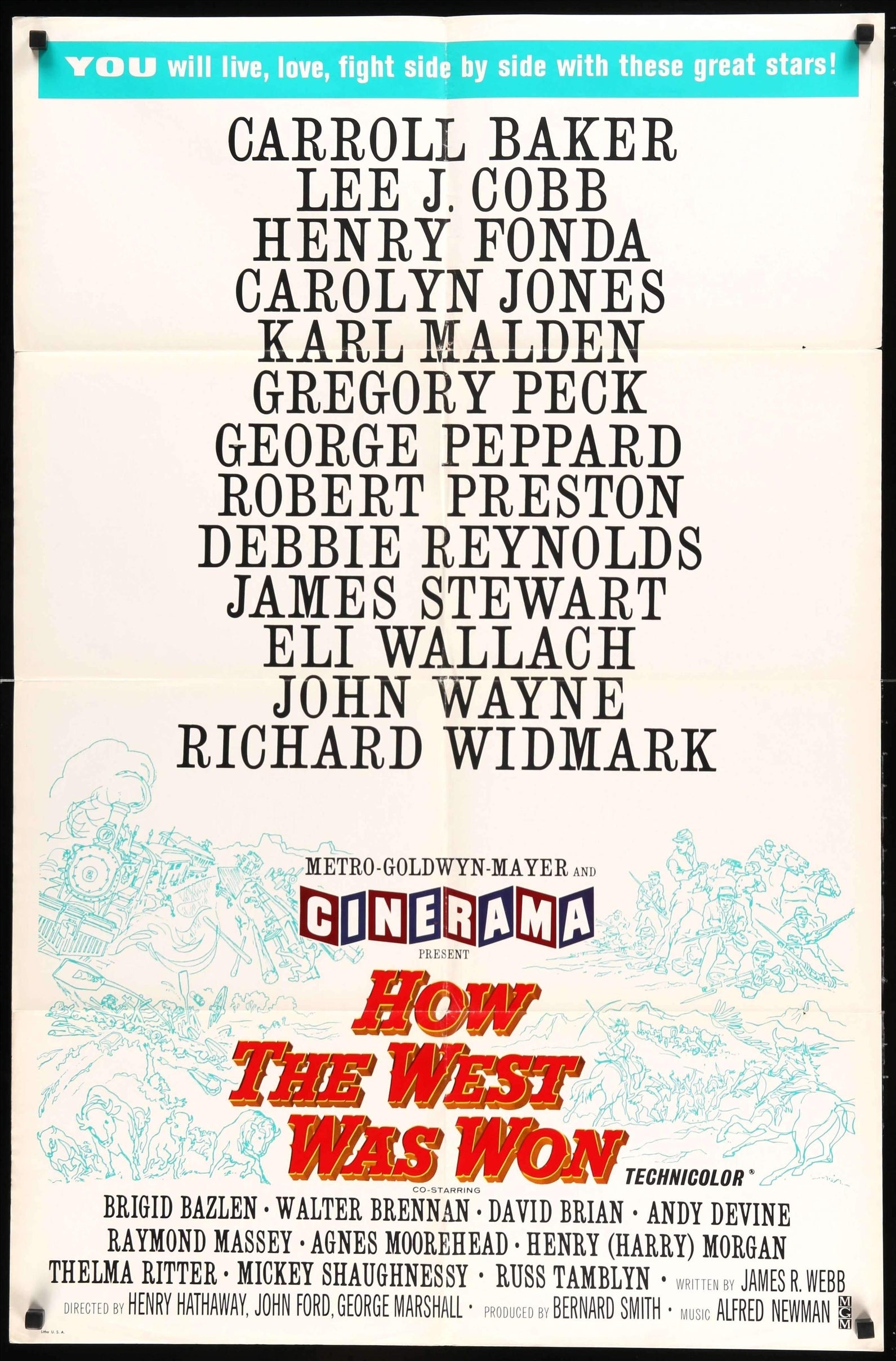How the West Was Won (1962) original movie poster for sale at Originalfilmart