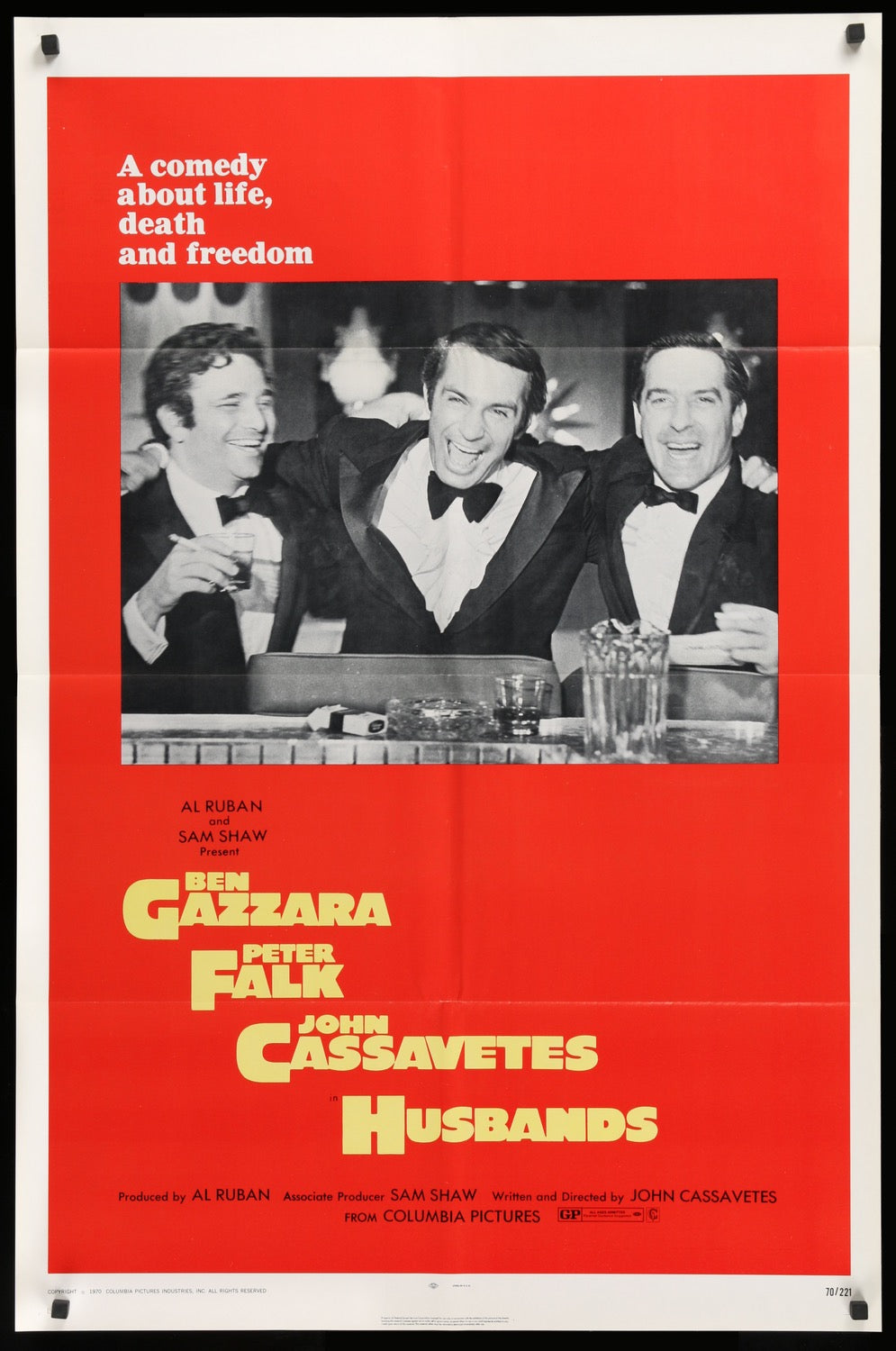 Husbands (1970) original movie poster for sale at Originalfilmart