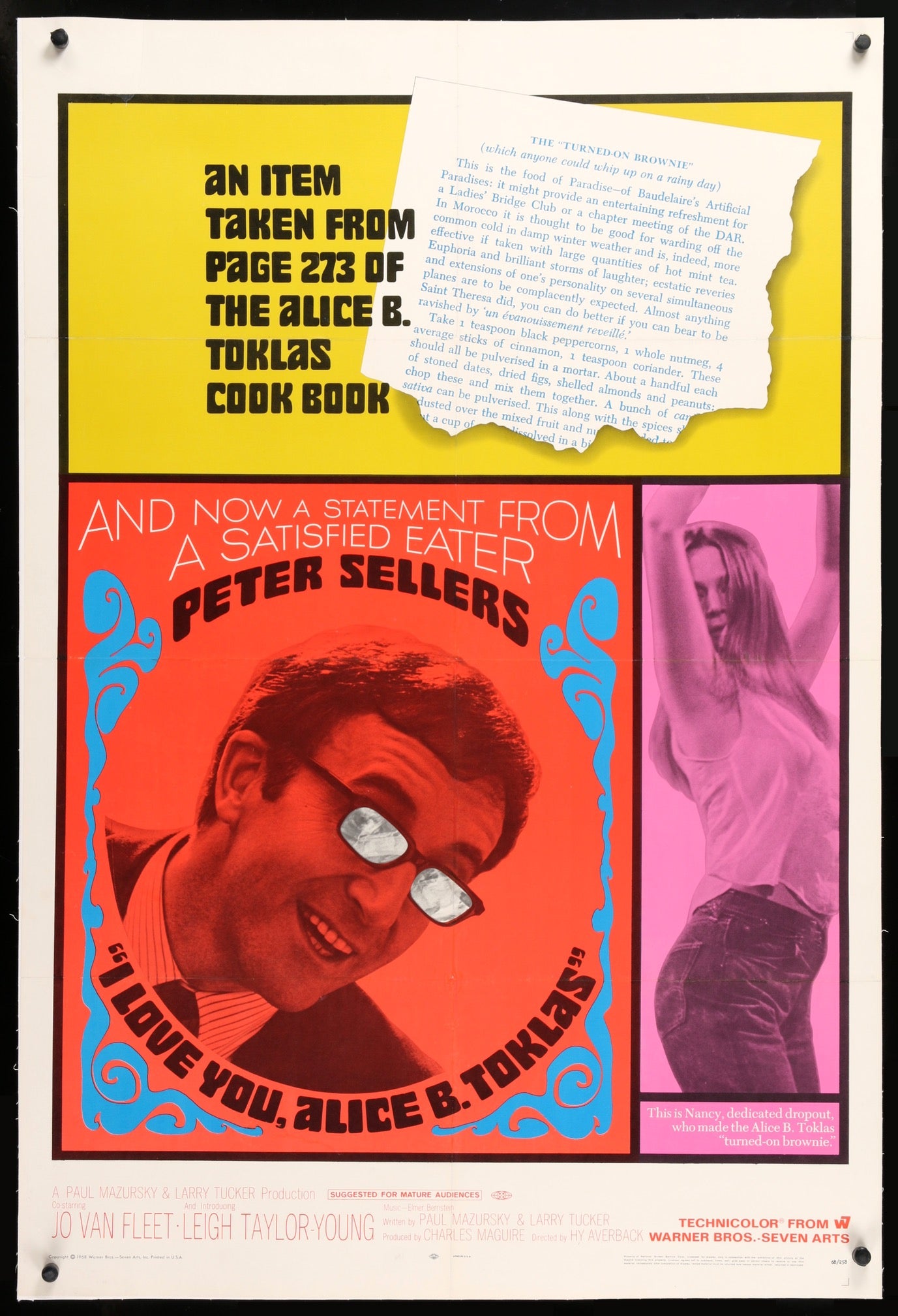 I Love You, Alice B. Toklas (1968) original movie poster for sale at Originalfilmart