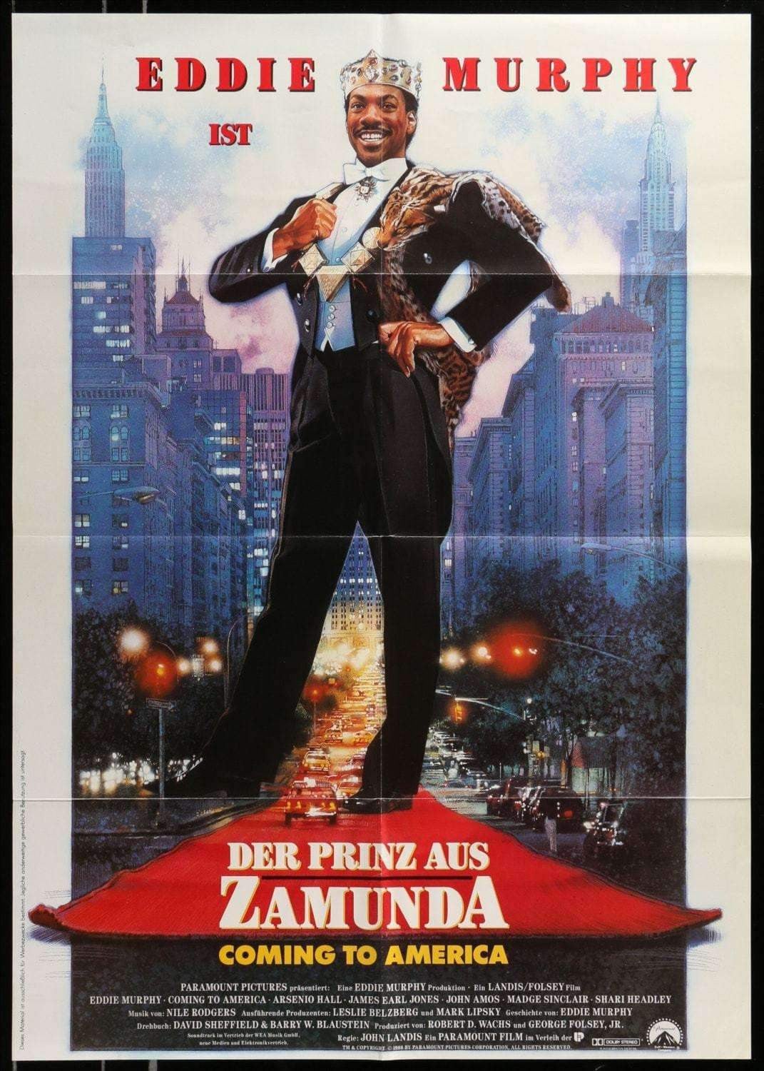 Coming to America (1988) original movie poster for sale at Originalfilmart