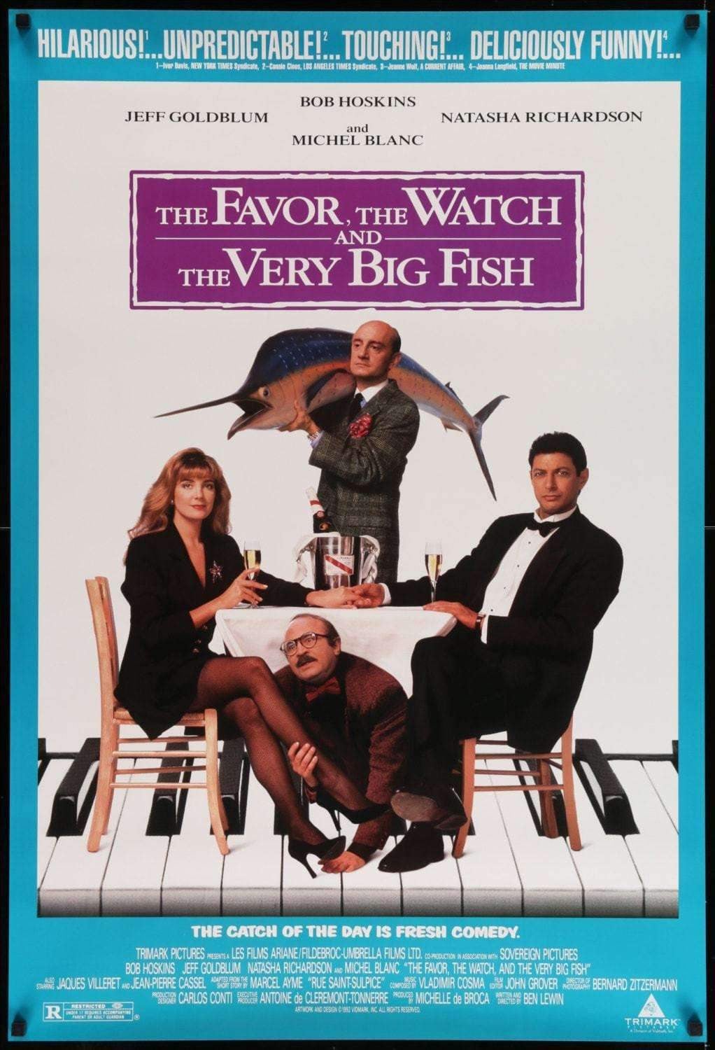Favor, The Watch and the Very Big Fish (1991) original movie poster for sale at Originalfilmart
