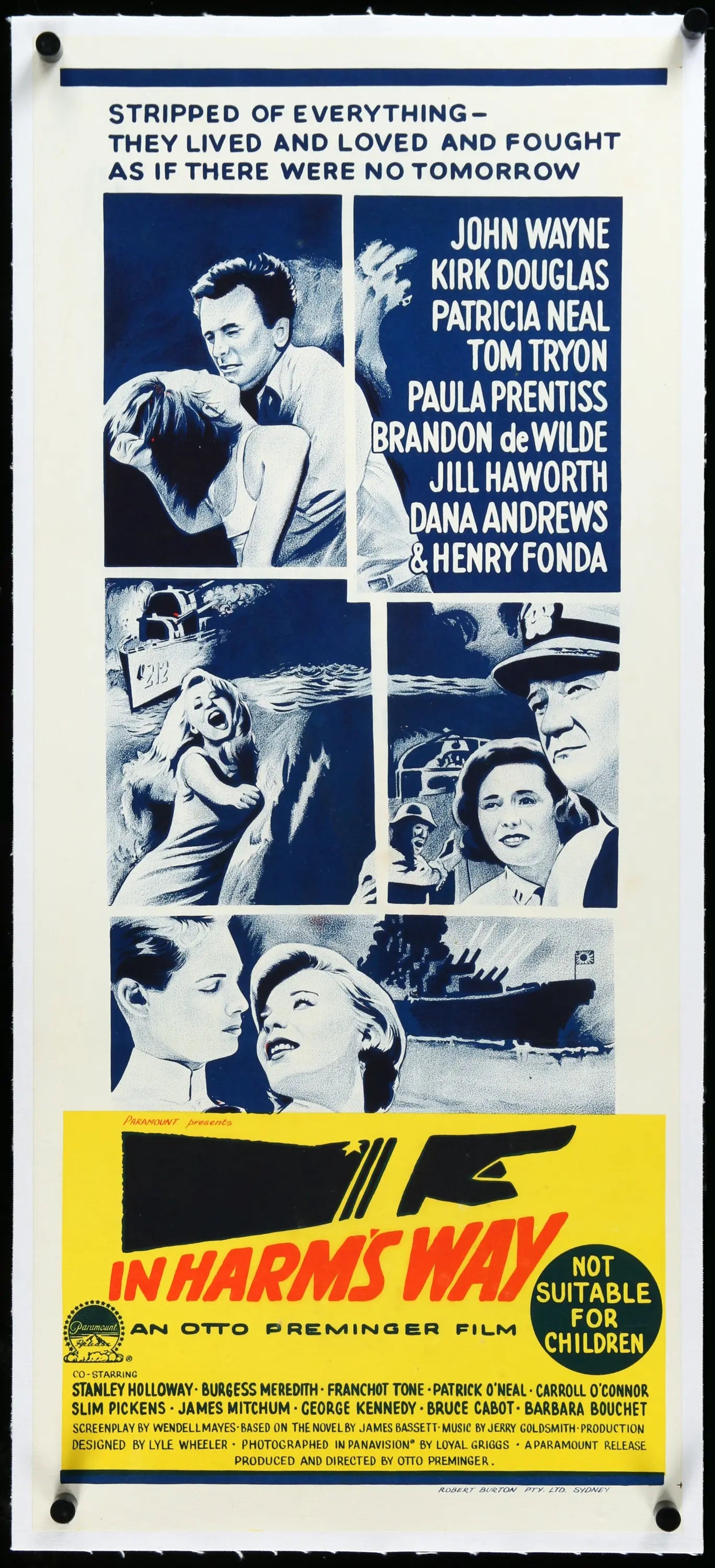 In Harm's Way (1965) original movie poster for sale at Originalfilmart