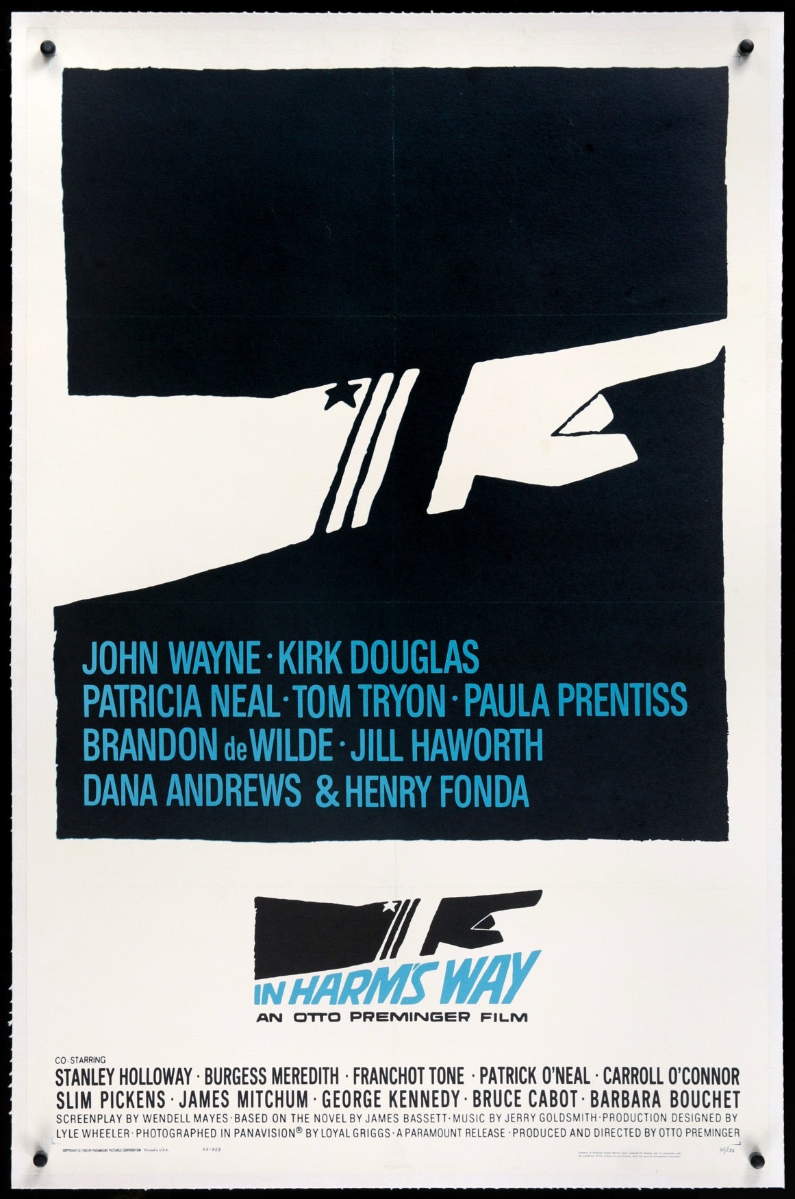 In Harm's Way (1965) original movie poster for sale at Originalfilmart