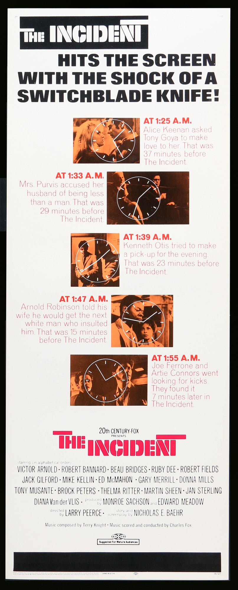 Incident (1967) original movie poster for sale at Originalfilmart