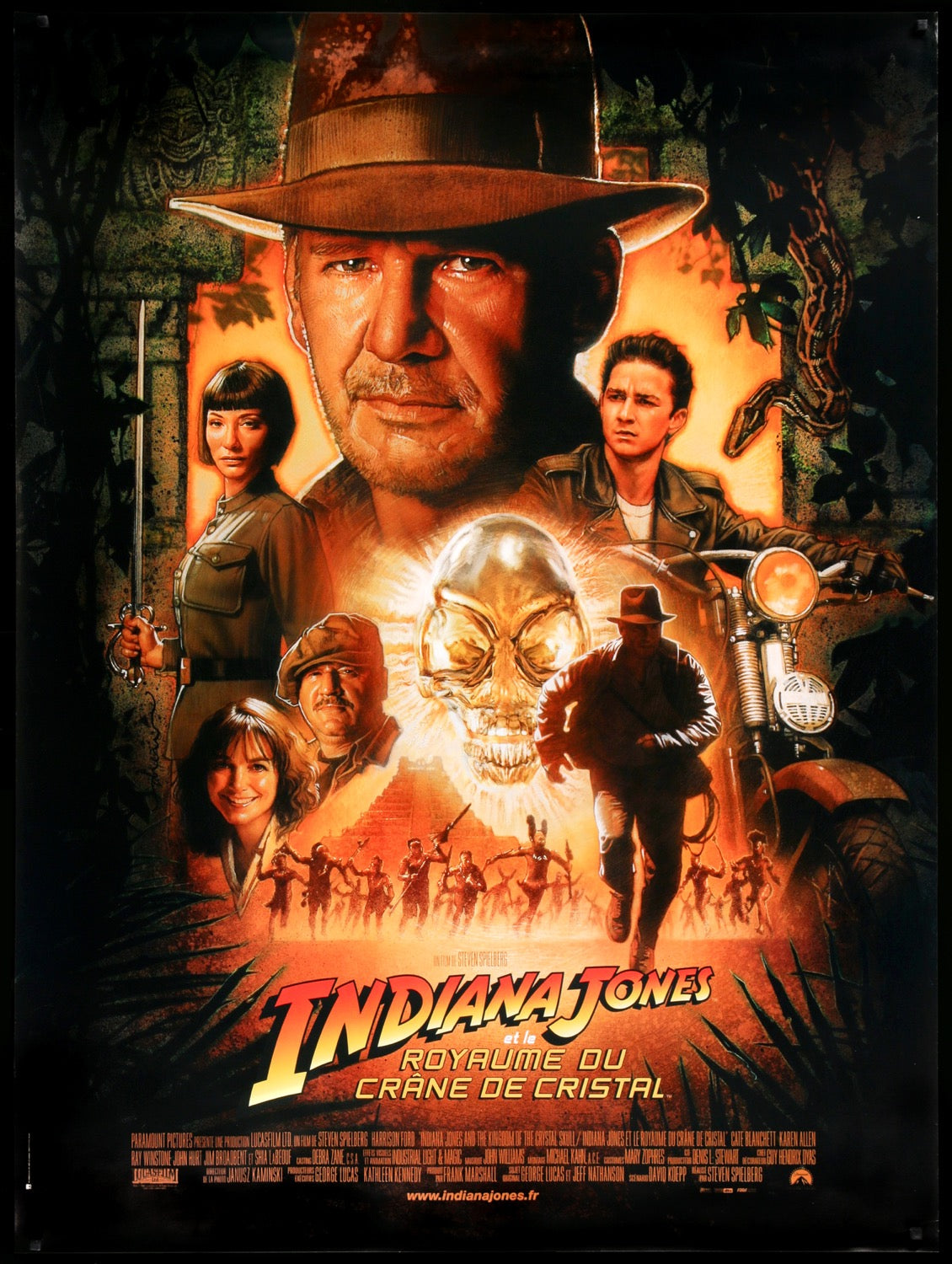 Indiana Jones &amp; The Kingdom Of The Crystal Skull (2008) original movie poster for sale at Originalfilmart