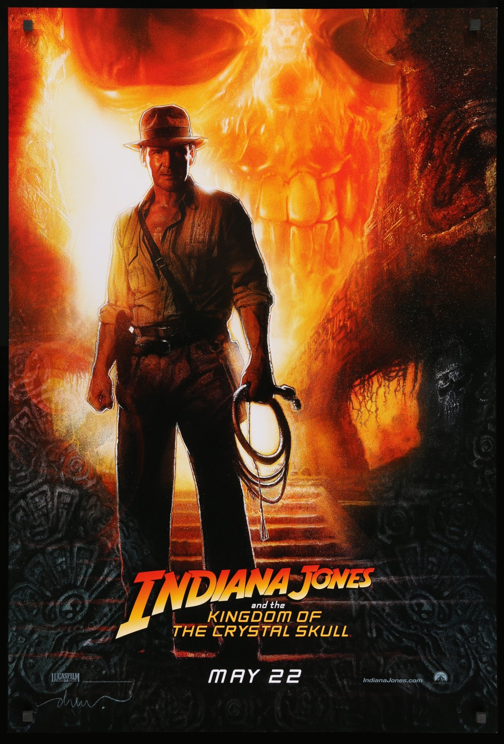 Indiana Jones &amp; The Kingdom Of The Crystal Skull (2008) original movie poster for sale at Originalfilmart