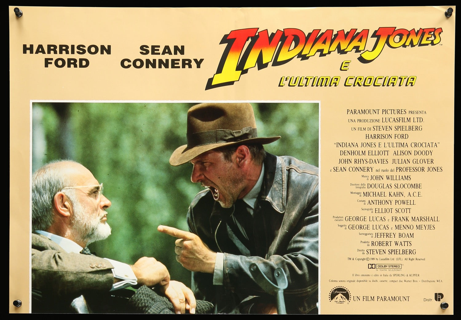 Indiana Jones and the Last Crusade (1989) original movie poster for sale at Originalfilmart