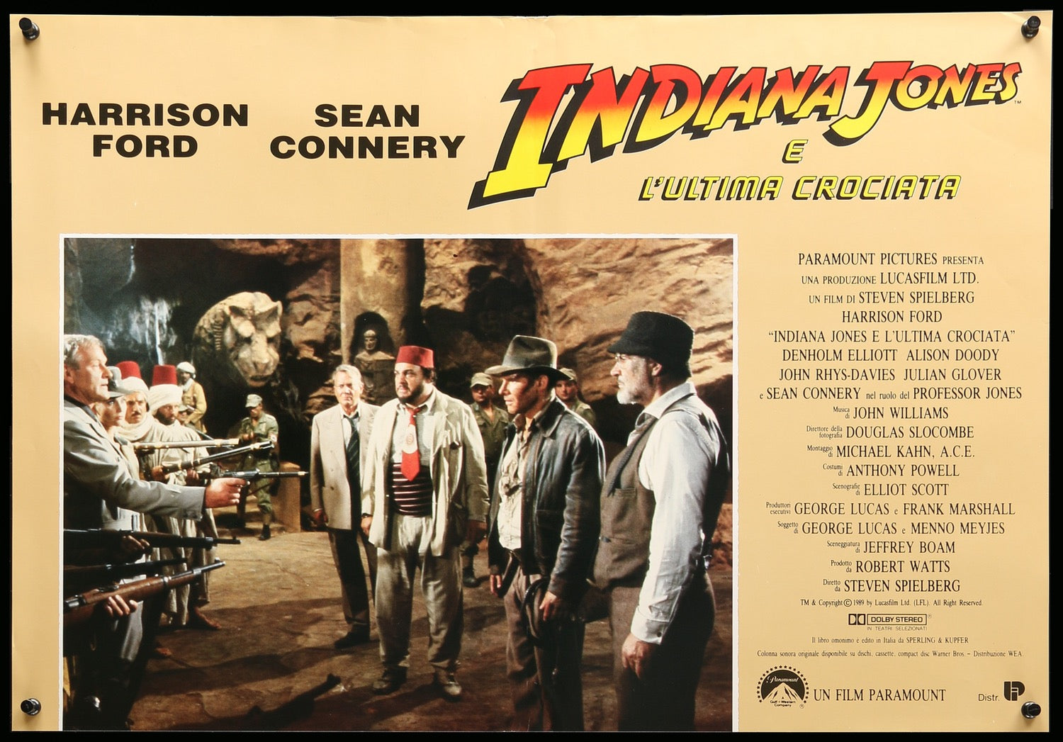 Indiana Jones and the Last Crusade (1989) original movie poster for sale at Originalfilmart