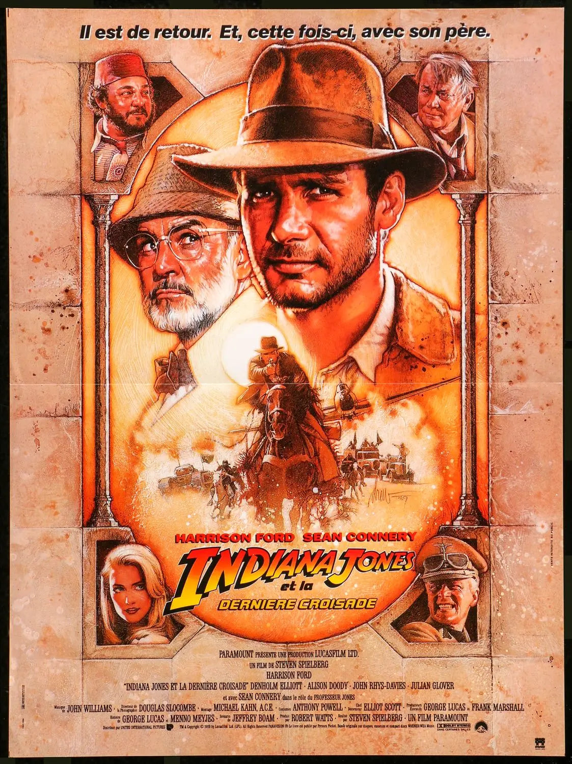 Indiana Jones and the Last Crusade (1989) original movie poster for sale at Originalfilmart