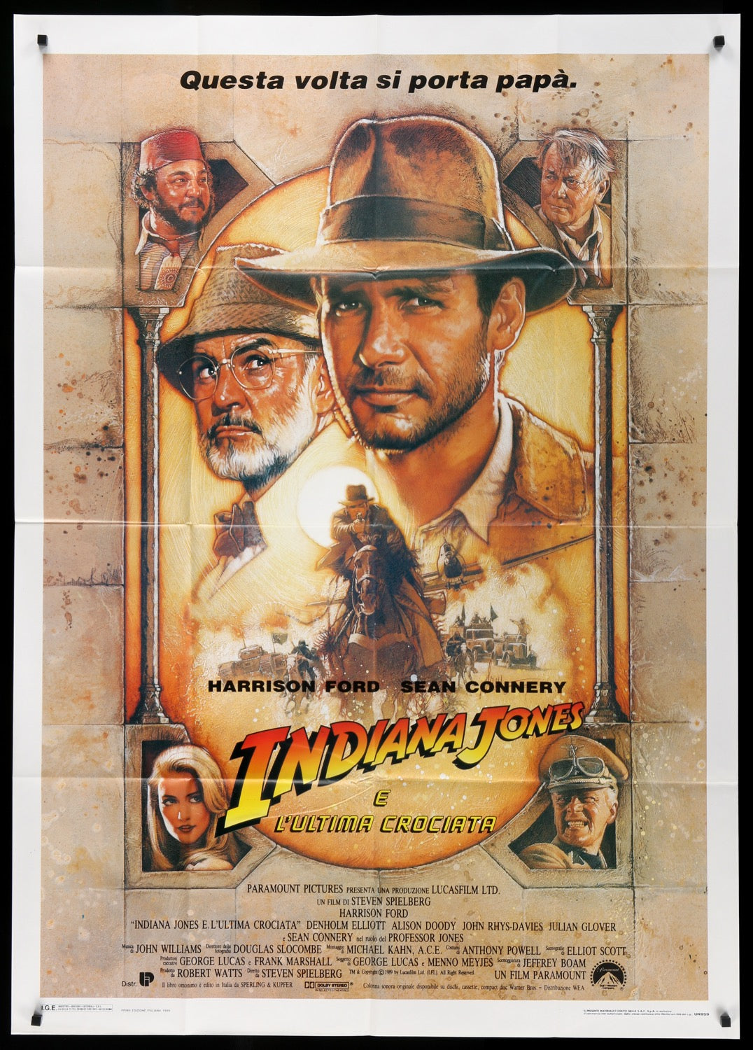 Indiana Jones and the Last Crusade (1989) original movie poster for sale at Originalfilmart