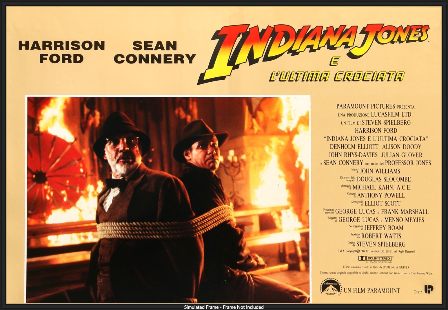 Indiana Jones and the Last Crusade (1989) original movie poster for sale at Originalfilmart
