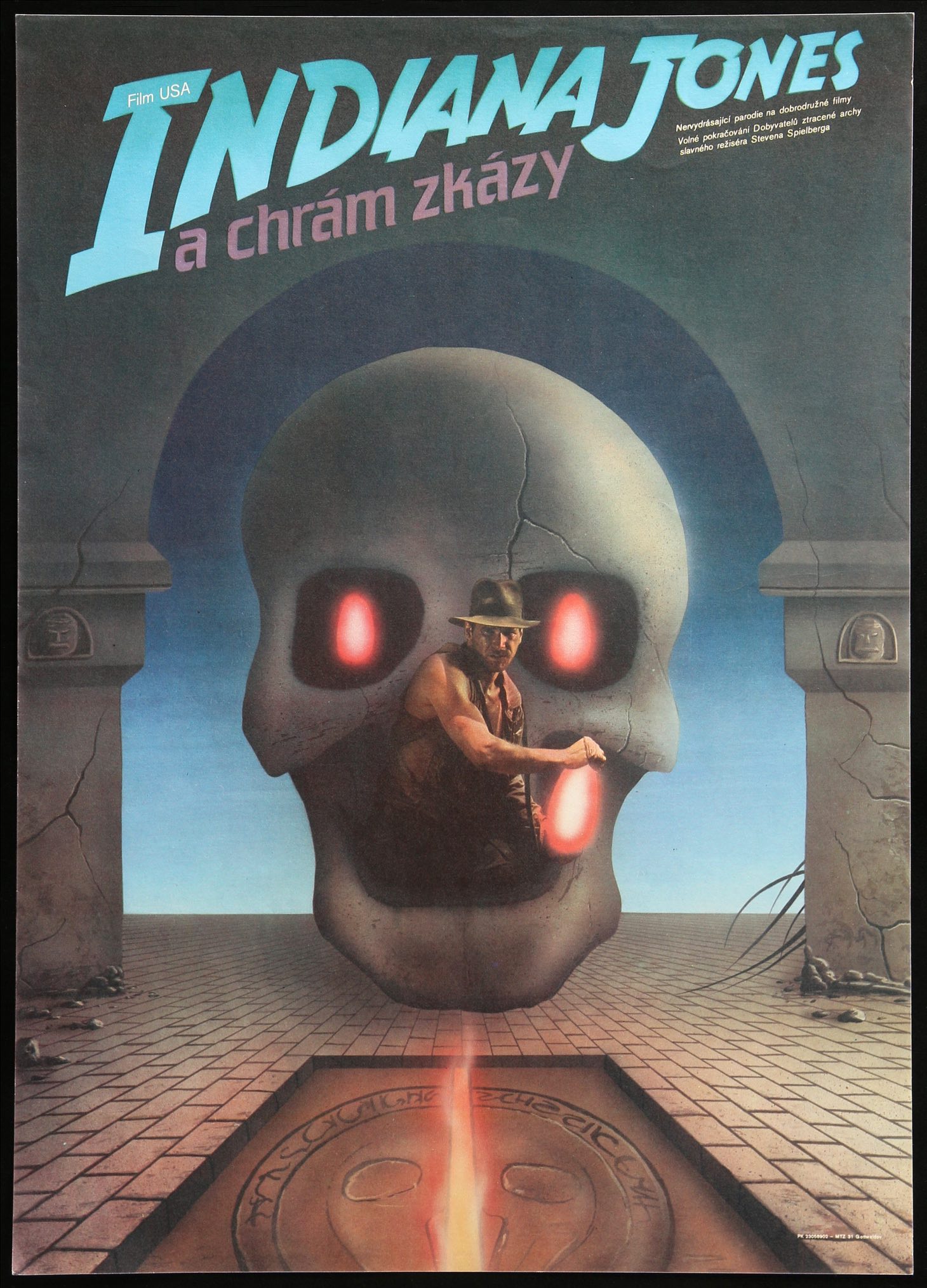 Indiana Jones and the Temple of Doom (1984) original movie poster for sale at Originalfilmart