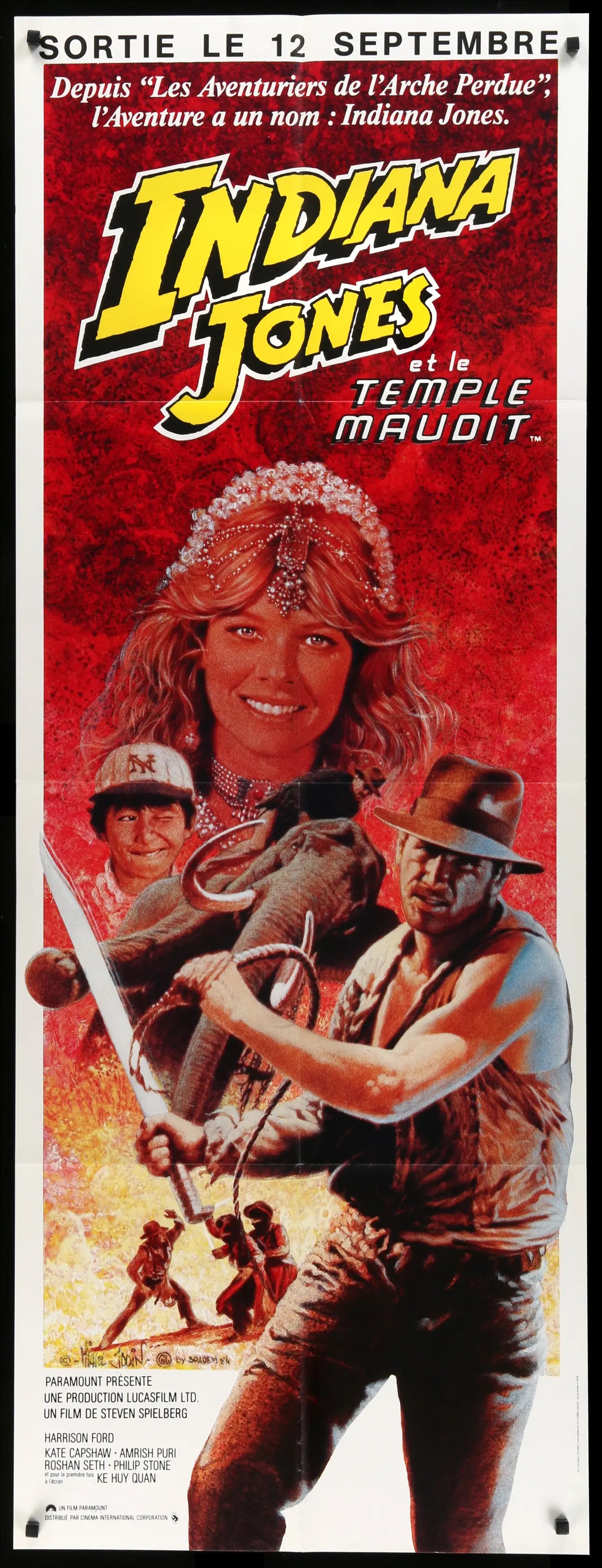 Indiana Jones and the Temple of Doom (1984) original movie poster for sale at Originalfilmart